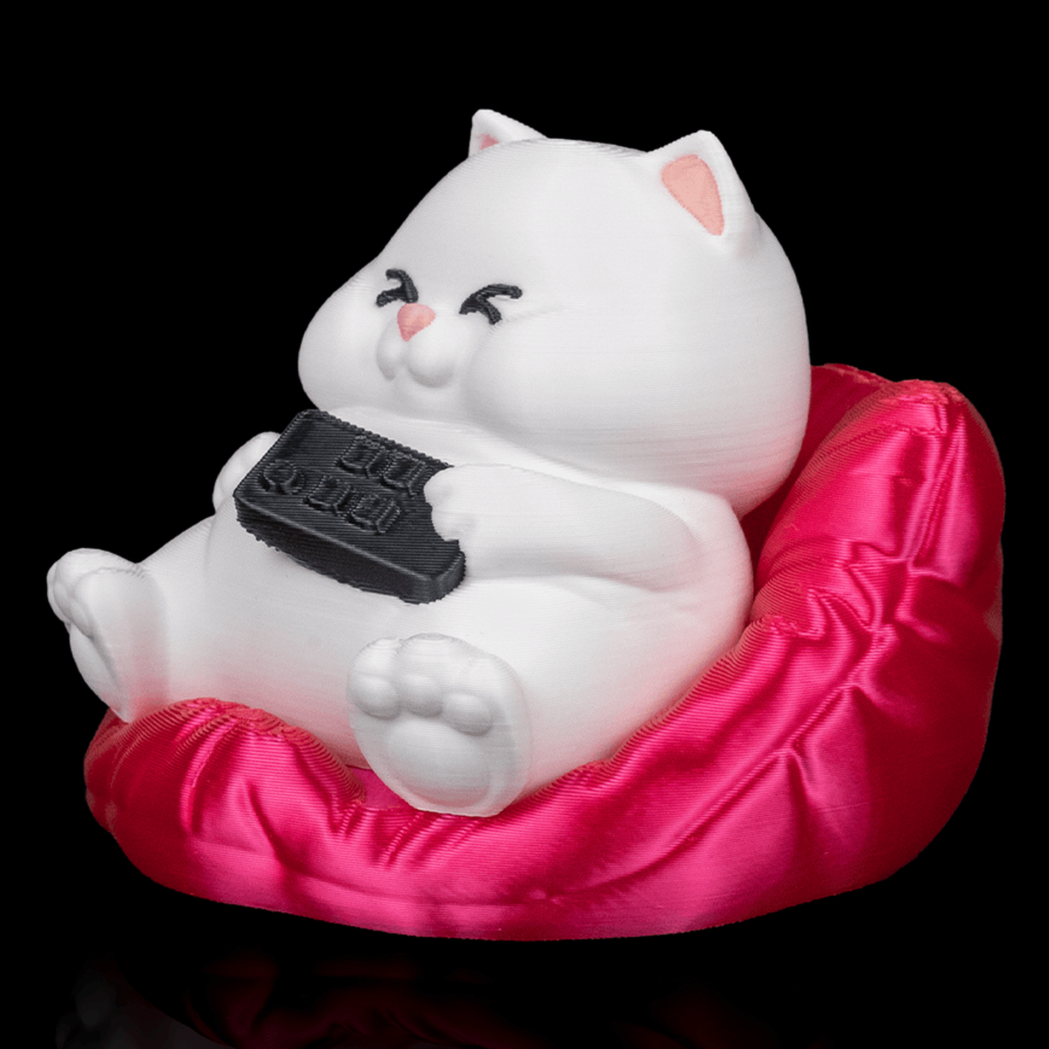 Llavero de gato regordete