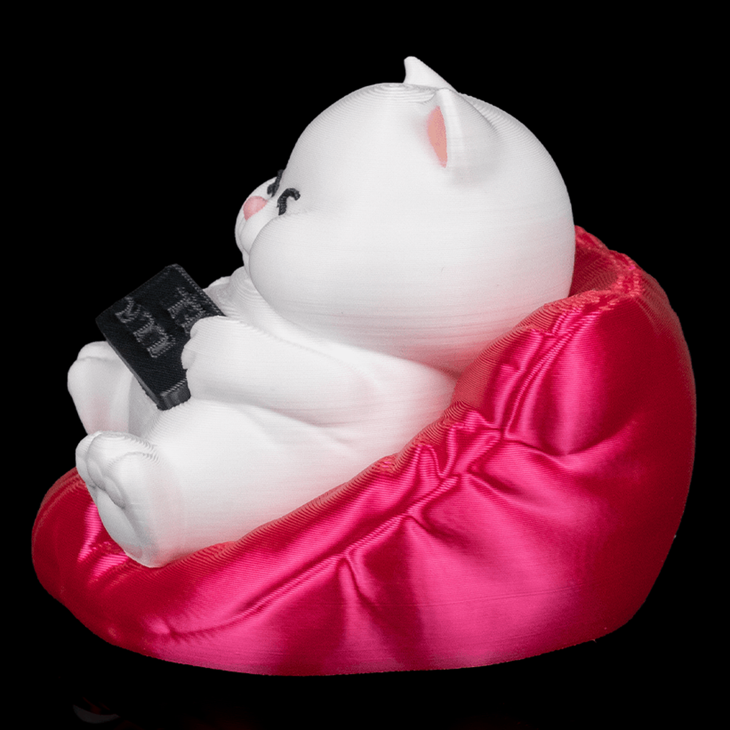 Llavero de gato regordete