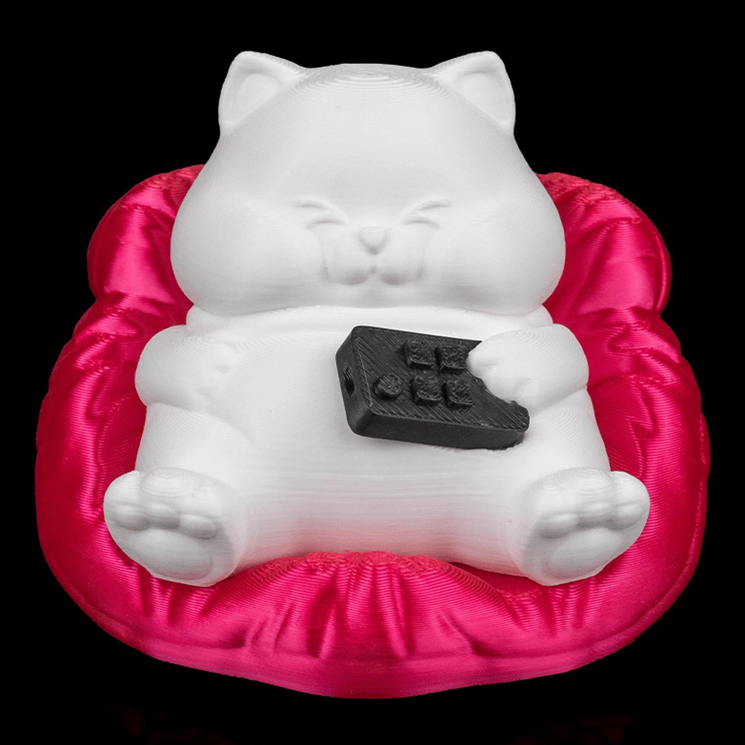 Llavero de gato regordete