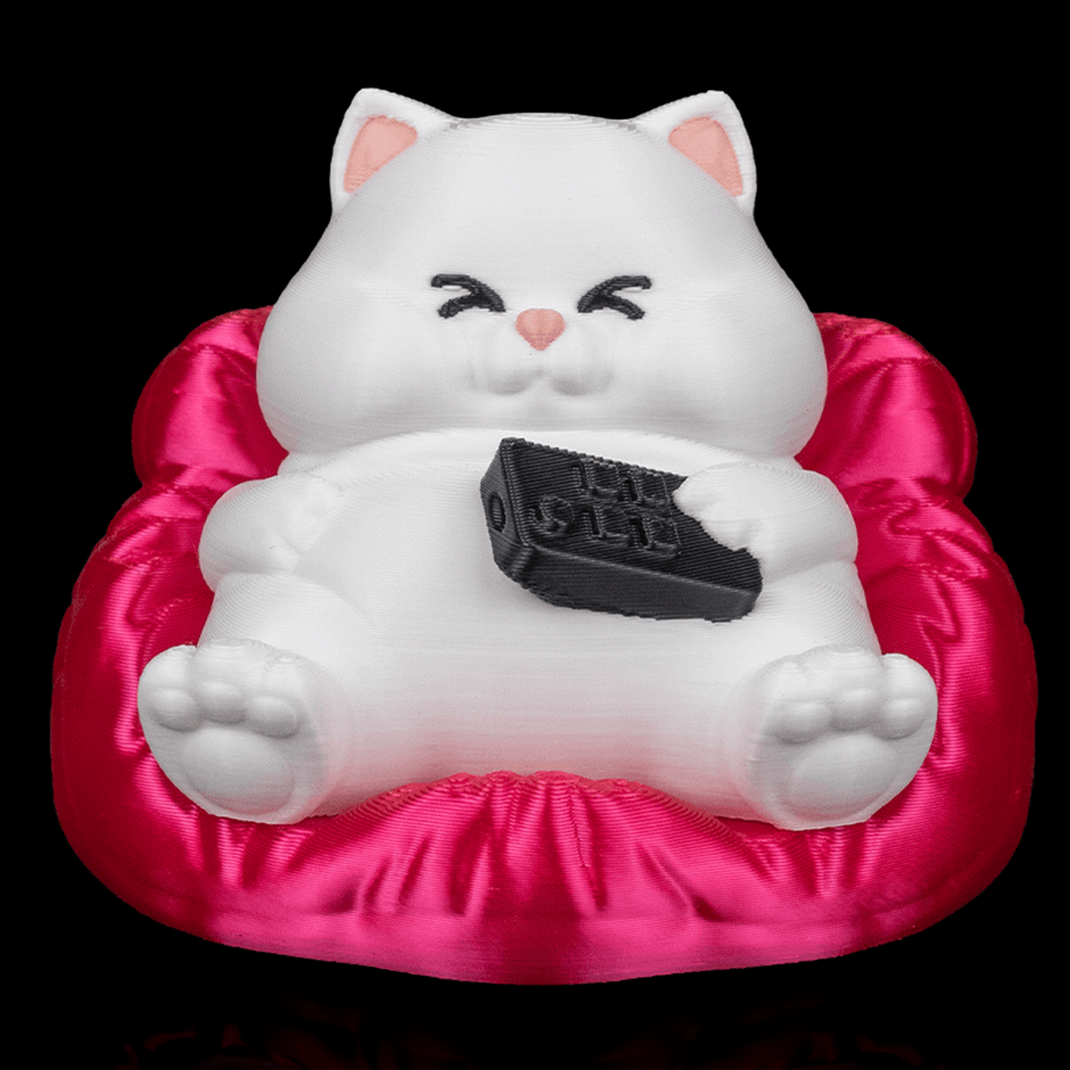 Llavero de gato regordete