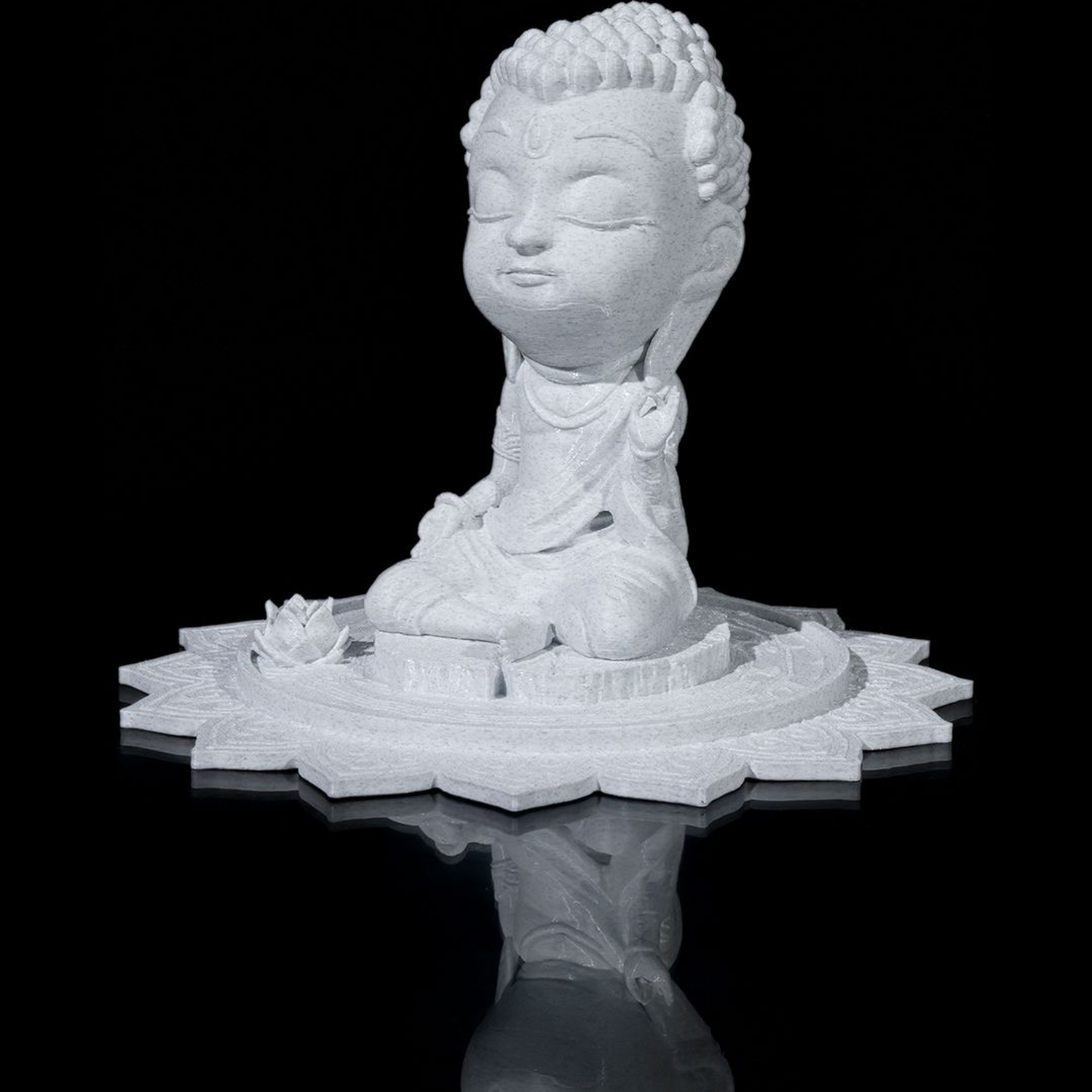 Chibi Buddha - Serenity on The Lotus Pond