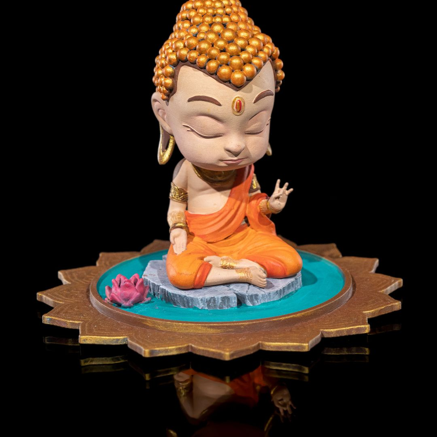 Chibi Buddha - Serenity on The Lotus Pond