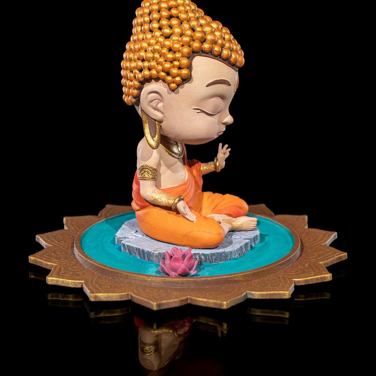 Chibi Buddha - Serenity on The Lotus Pond