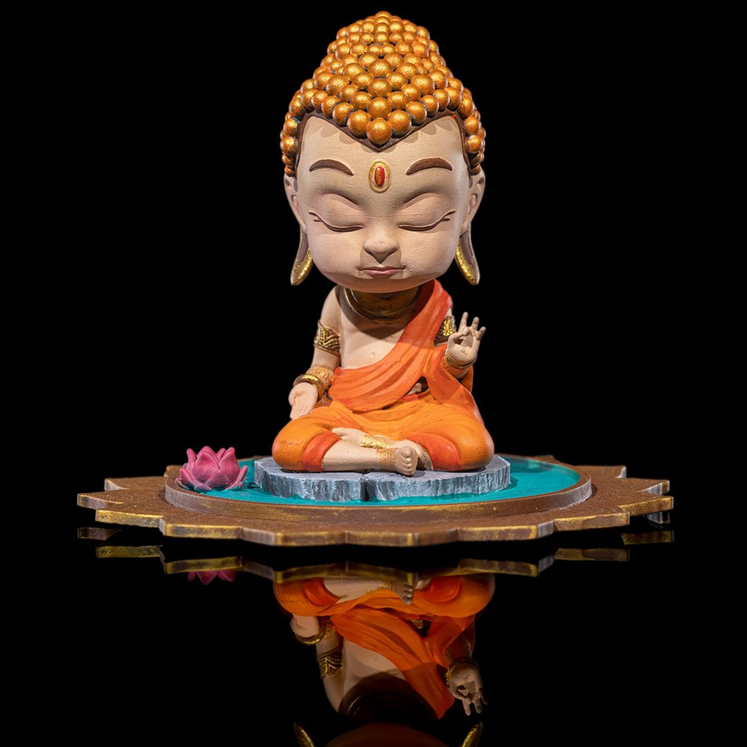 Chibi Buddha - Serenity on The Lotus Pond