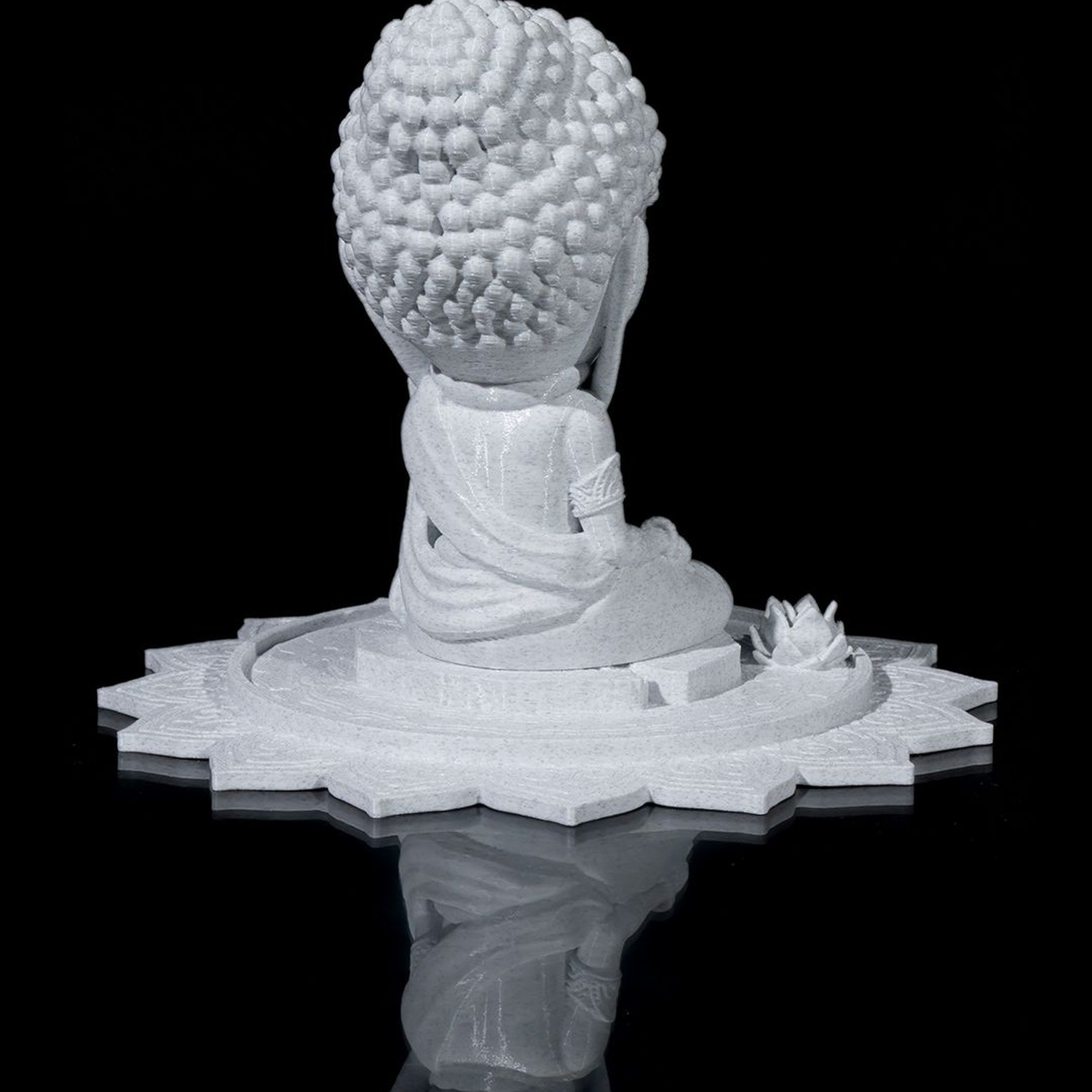 Chibi Buddha - Serenity on The Lotus Pond