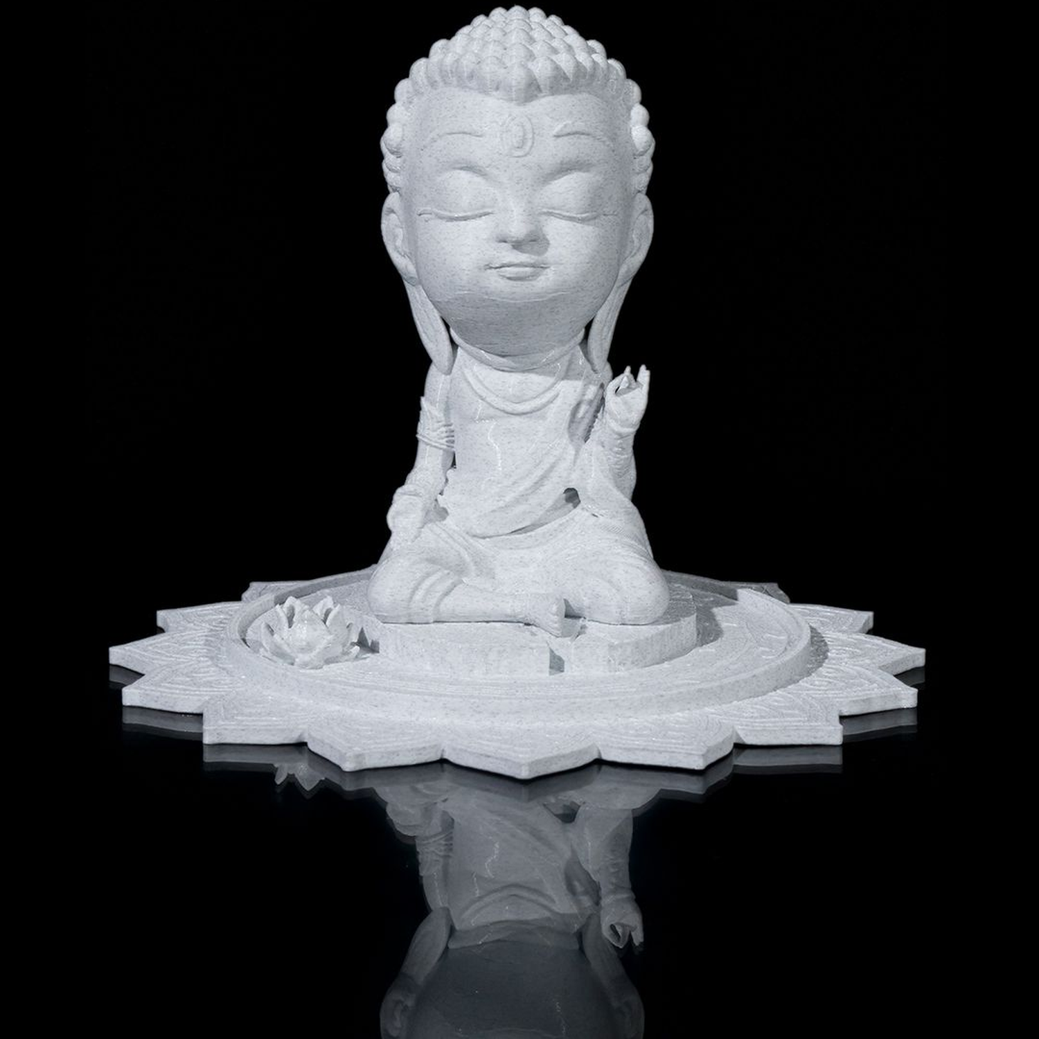 Chibi Buddha - Serenity on The Lotus Pond