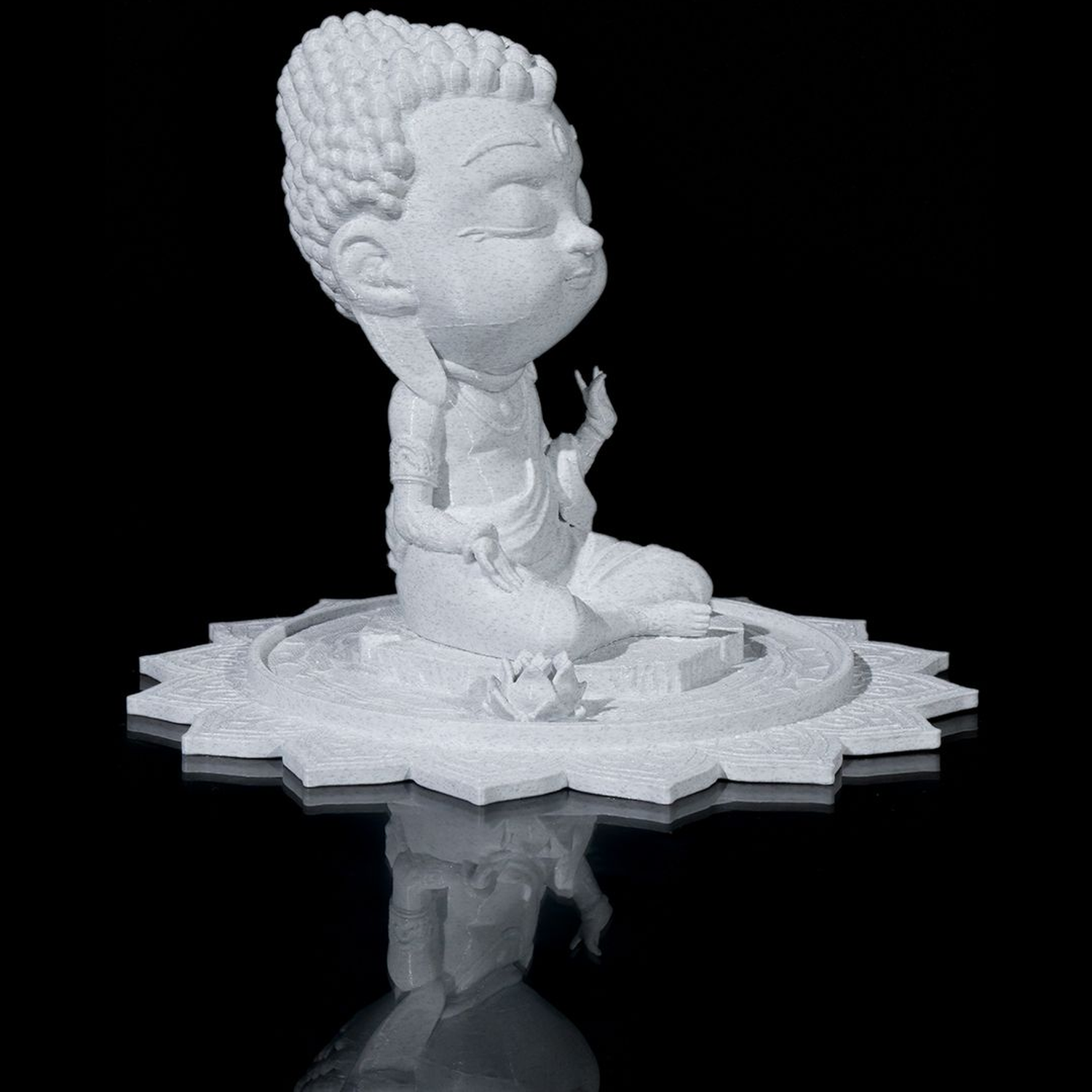 Chibi Buddha - Serenity on The Lotus Pond