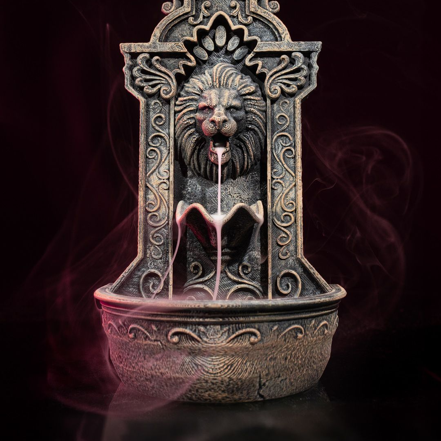 Lion's Courage Fountain Backflow Burner