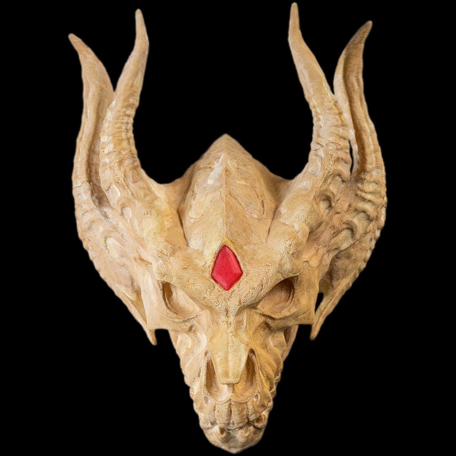 Silver Dragon Skull