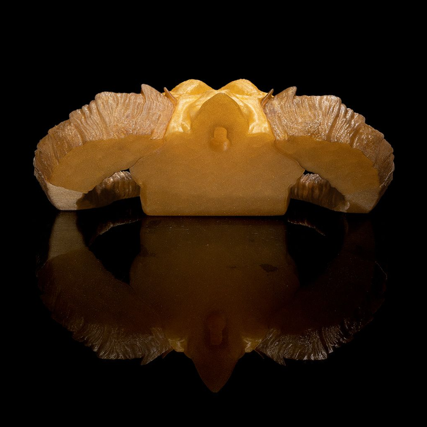 Gold Dragon Skull