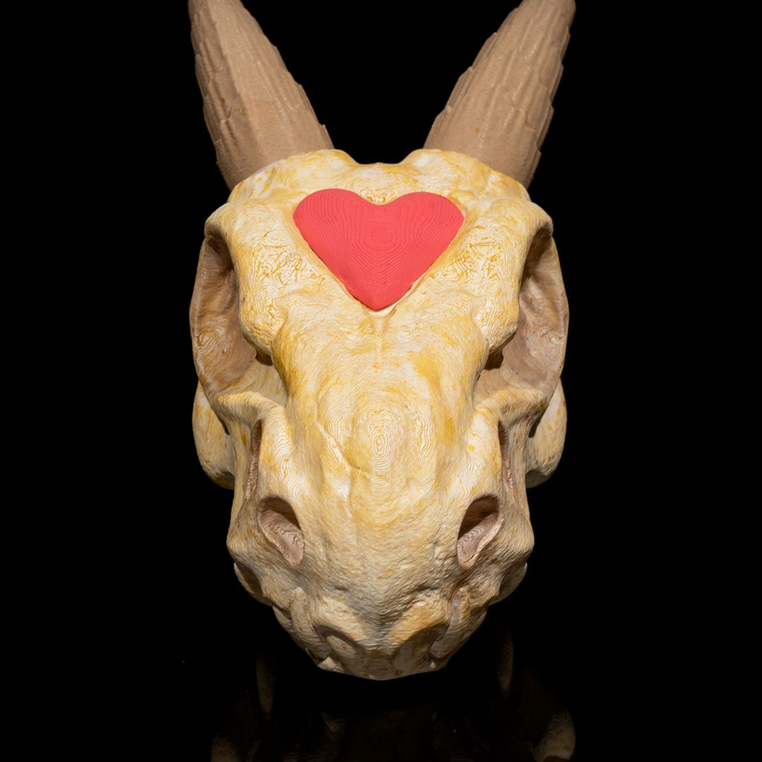Silver Hatchling Skull