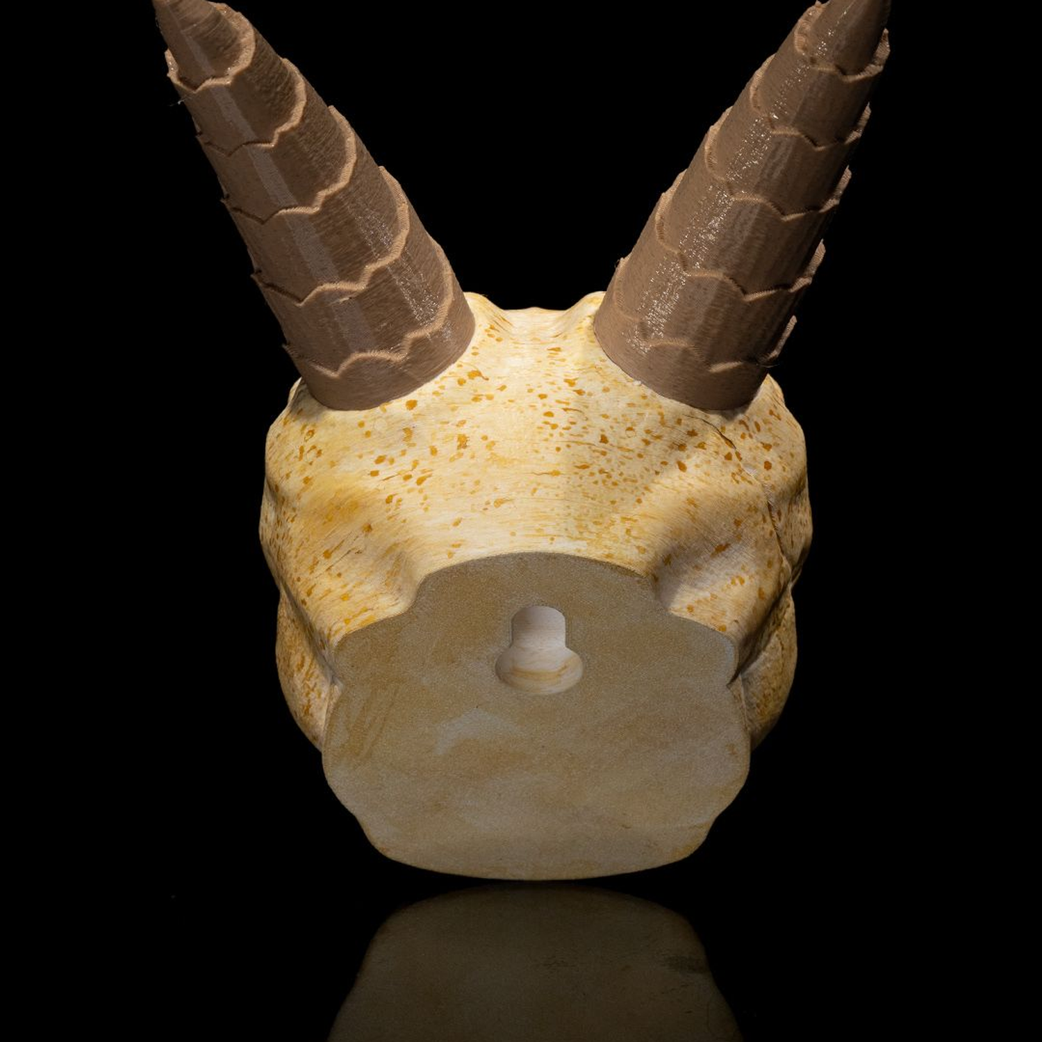 Silver Hatchling Skull