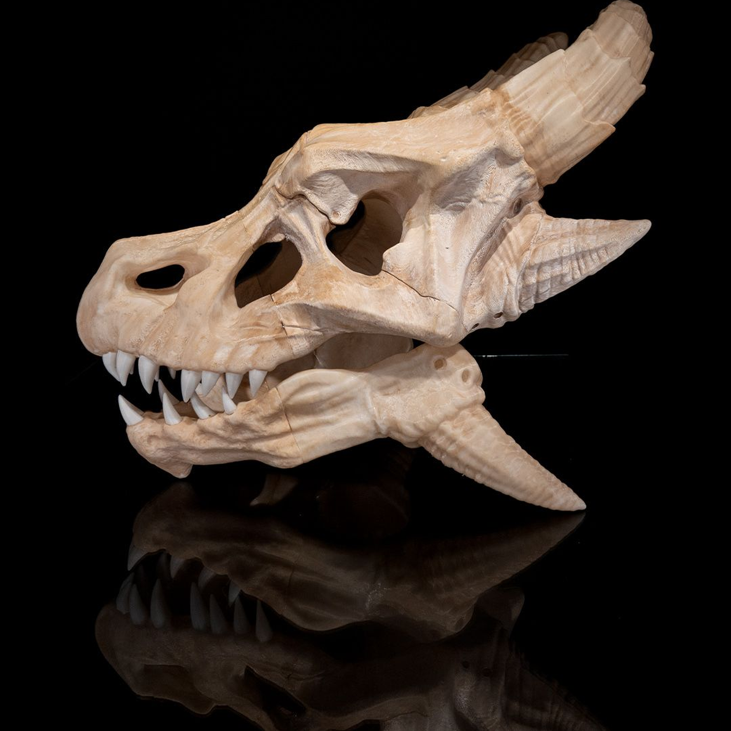 Epic Red Dragon Skull