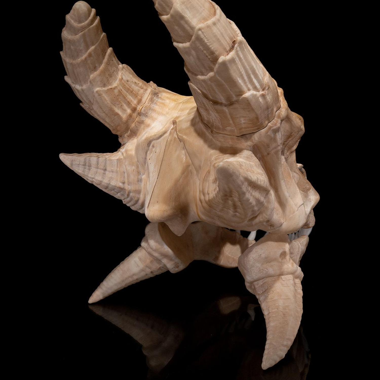 Epic Red Dragon Skull
