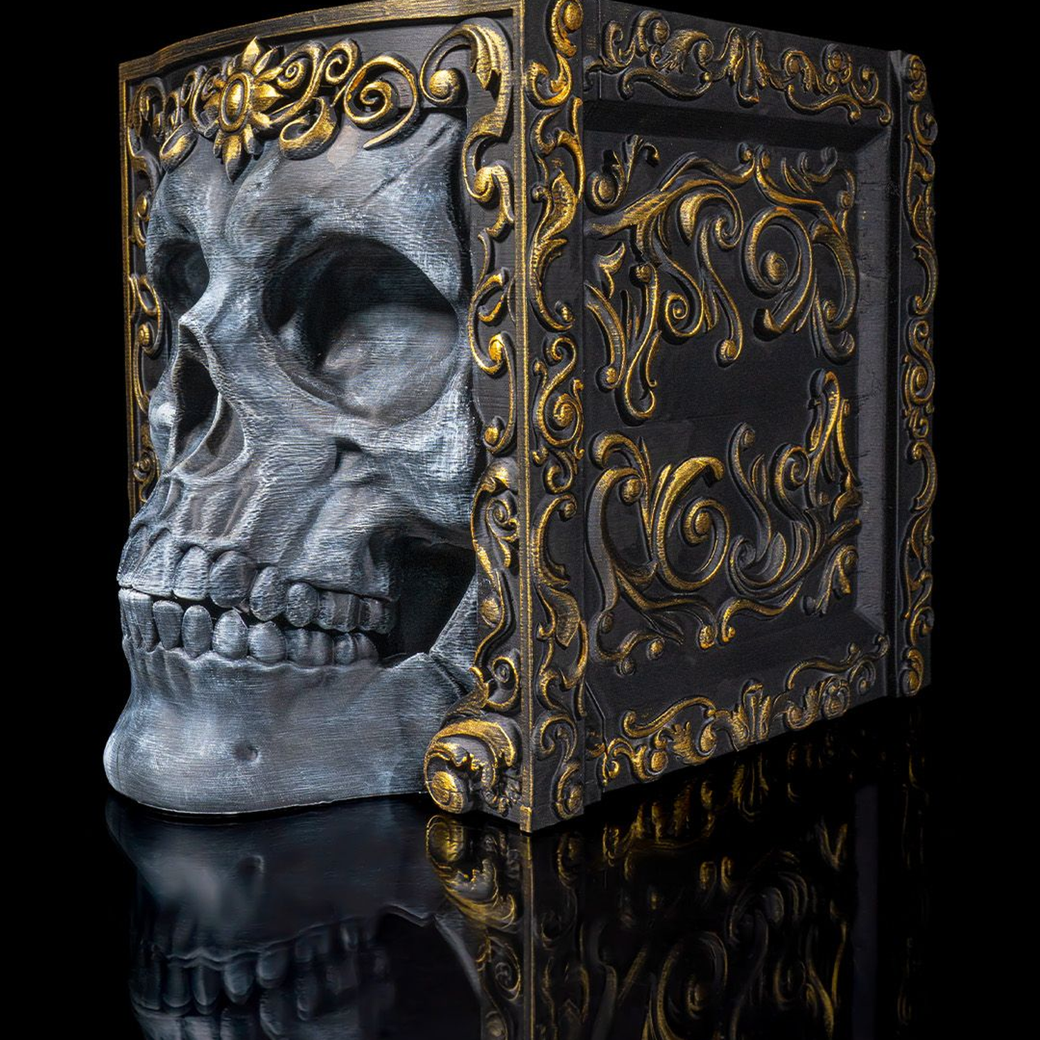 Skull Adornment Wine Bag Dispenser