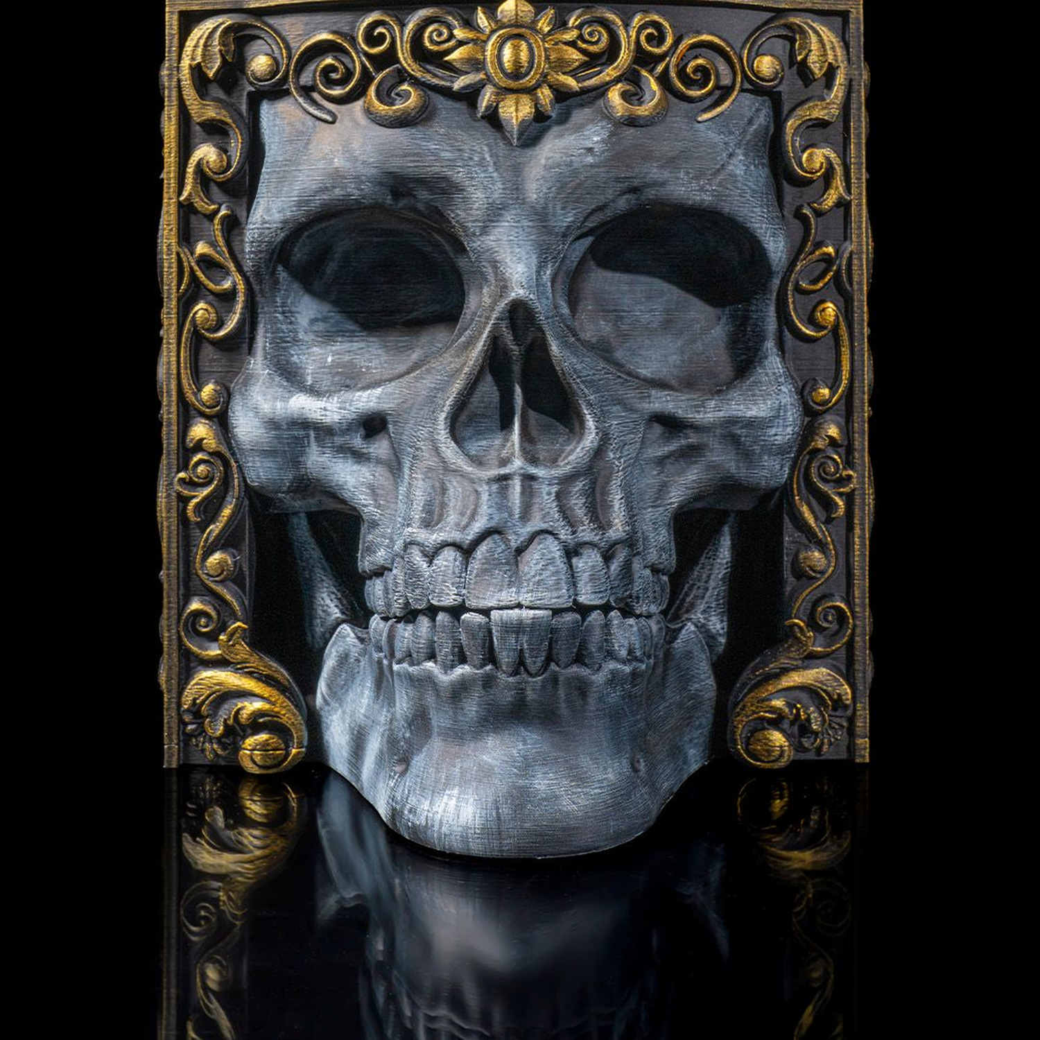 Skull Adornment Wine Bag Dispenser