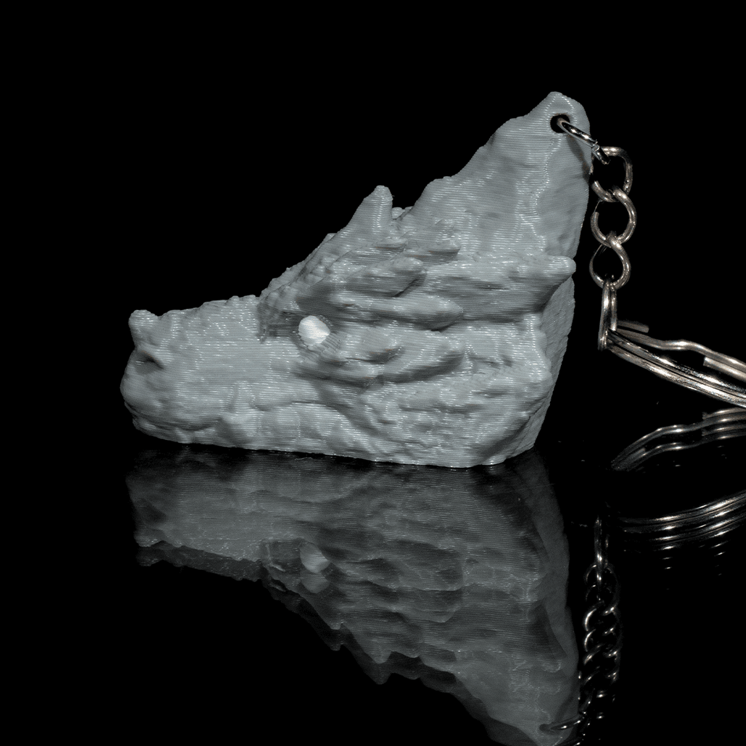 Boulder Dragon Keychain