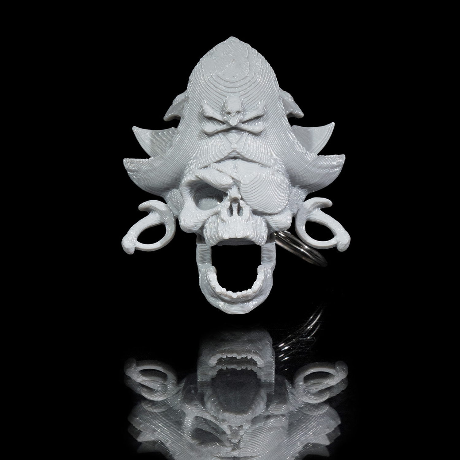 Pirate Skull Keychain