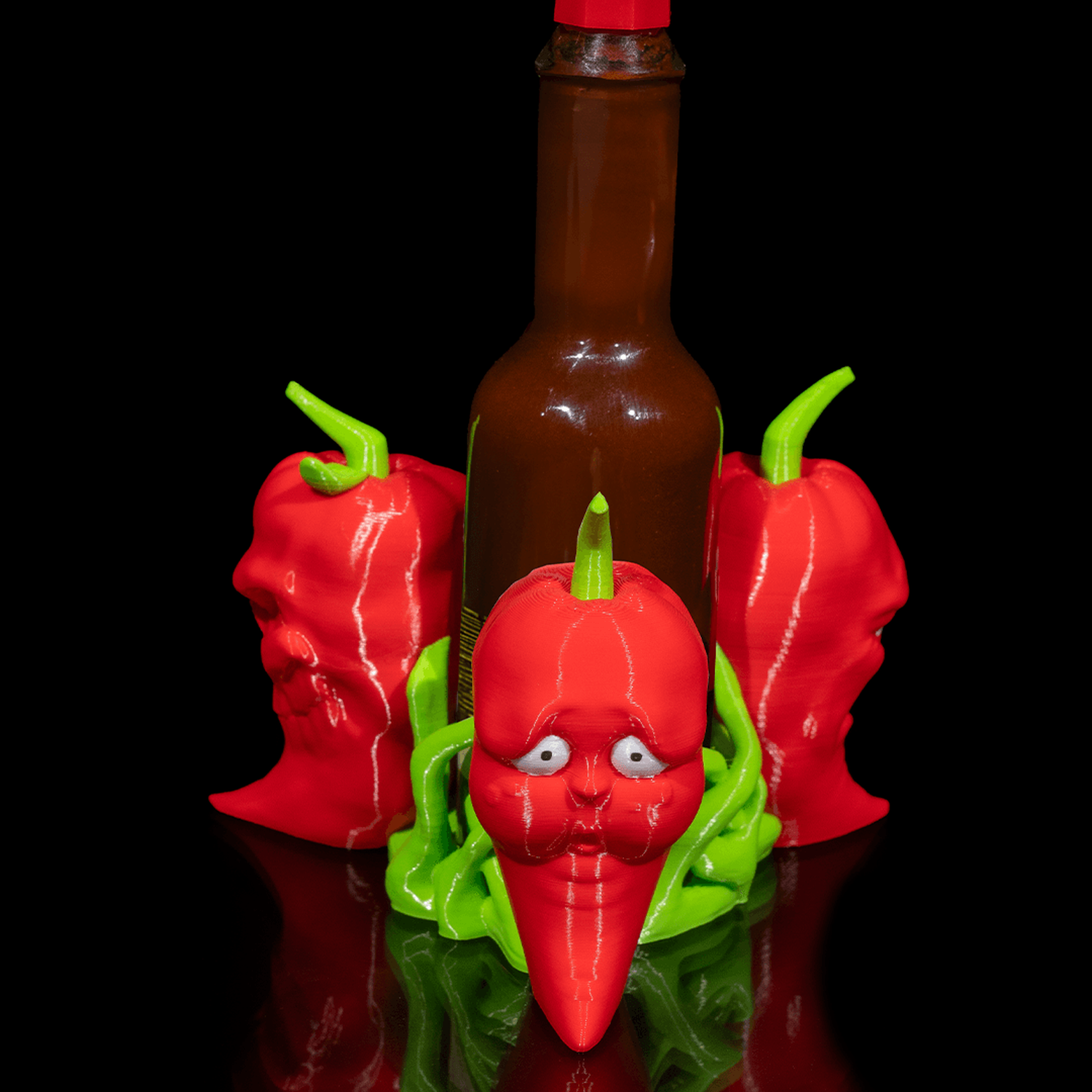 Heat Range: Sauce Bottle Soporte