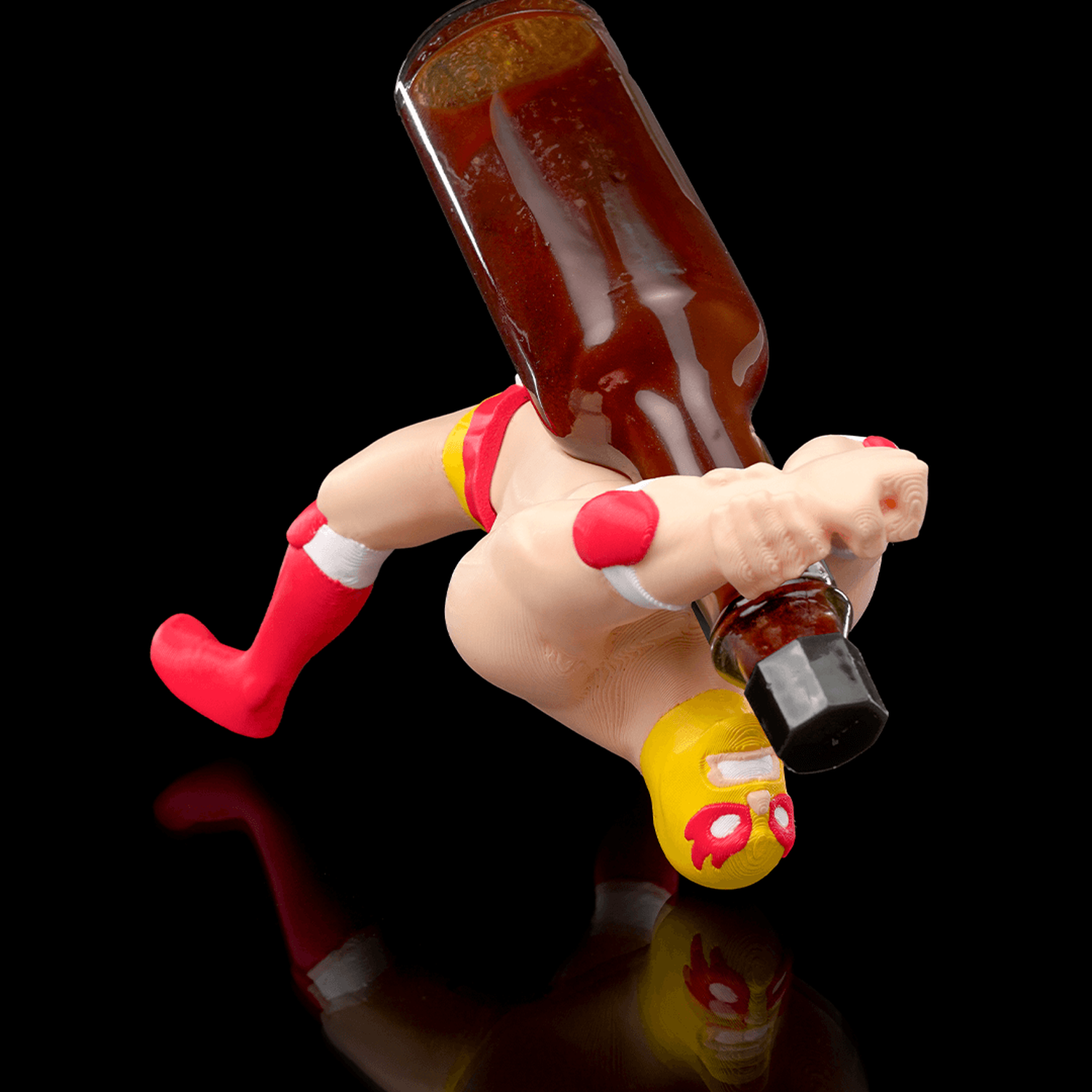 El Luchador: Sauce Bottle Soporte
