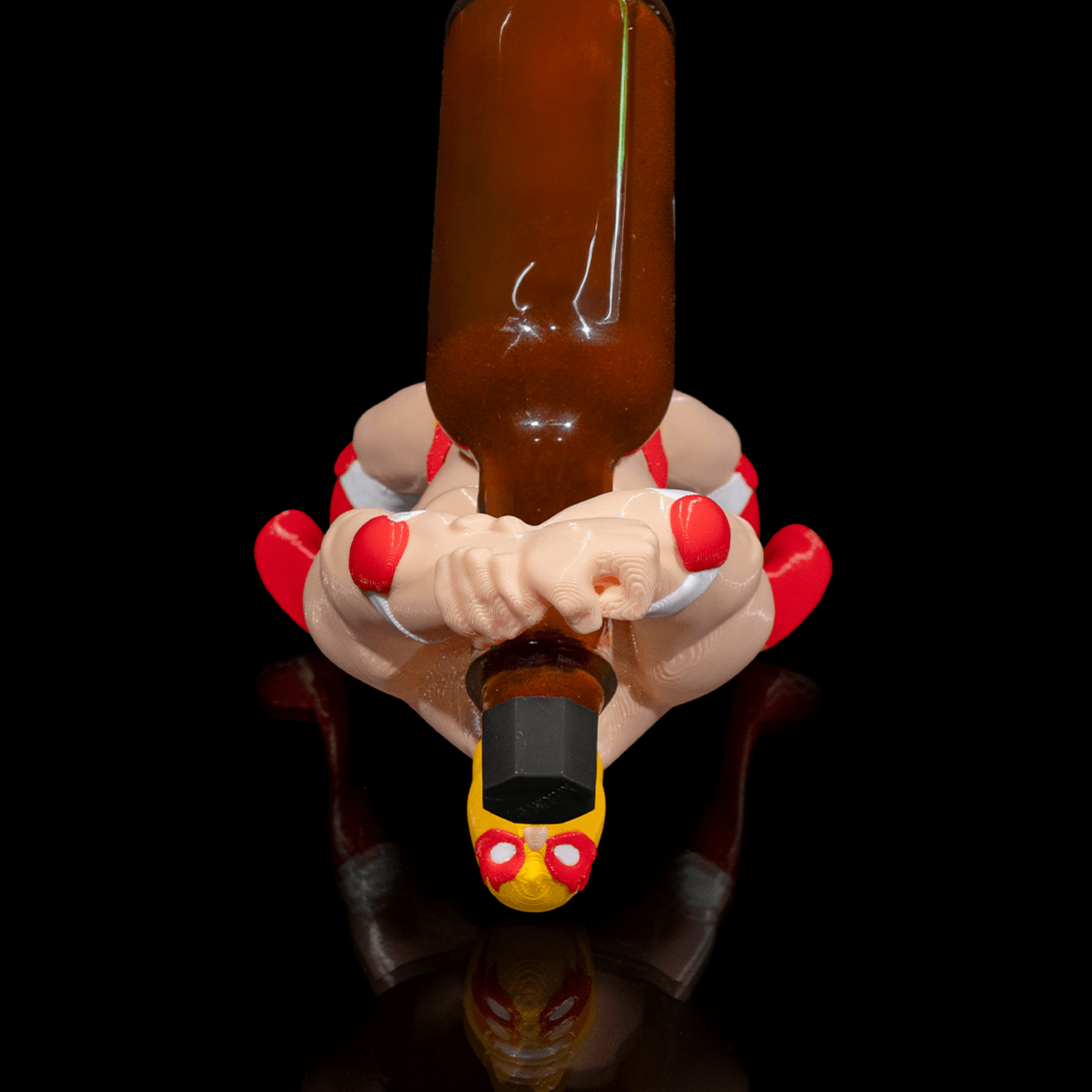 El Luchador: Sauce Bottle Soporte