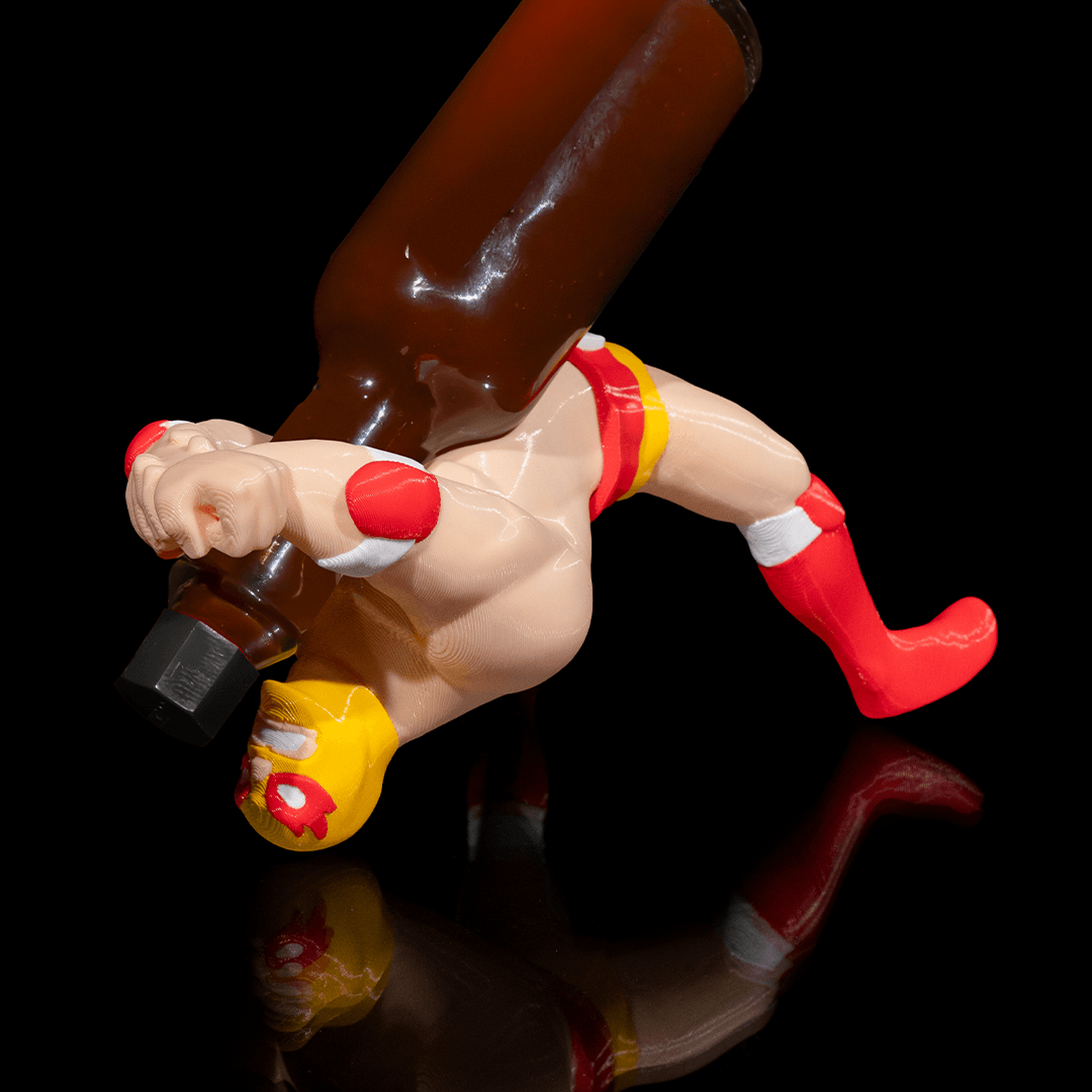 El Luchador: Sauce Bottle Soporte
