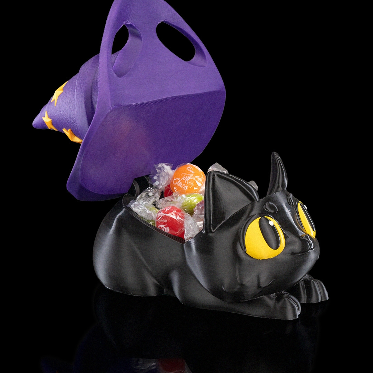 Witch Kitty Candy Holder
