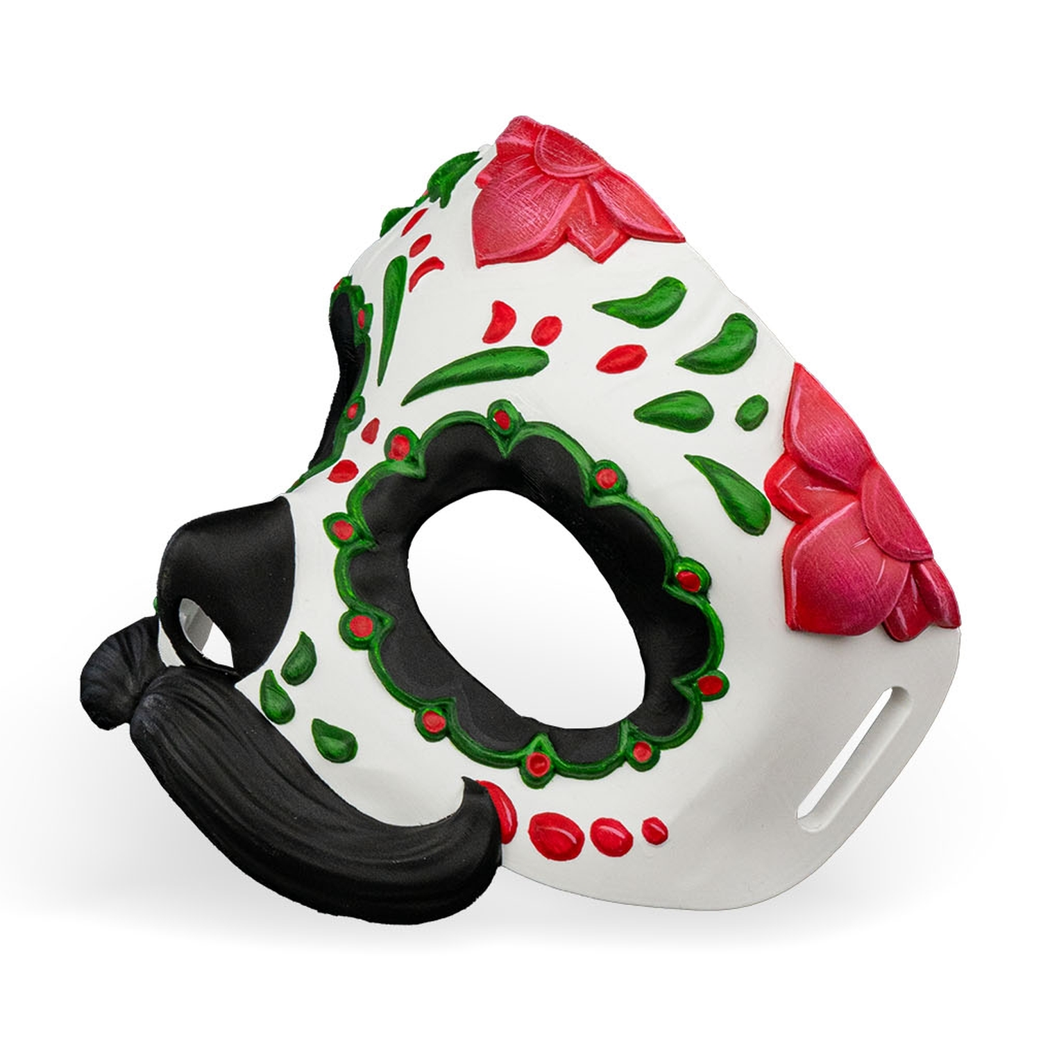 Mustache Calavera Mask
