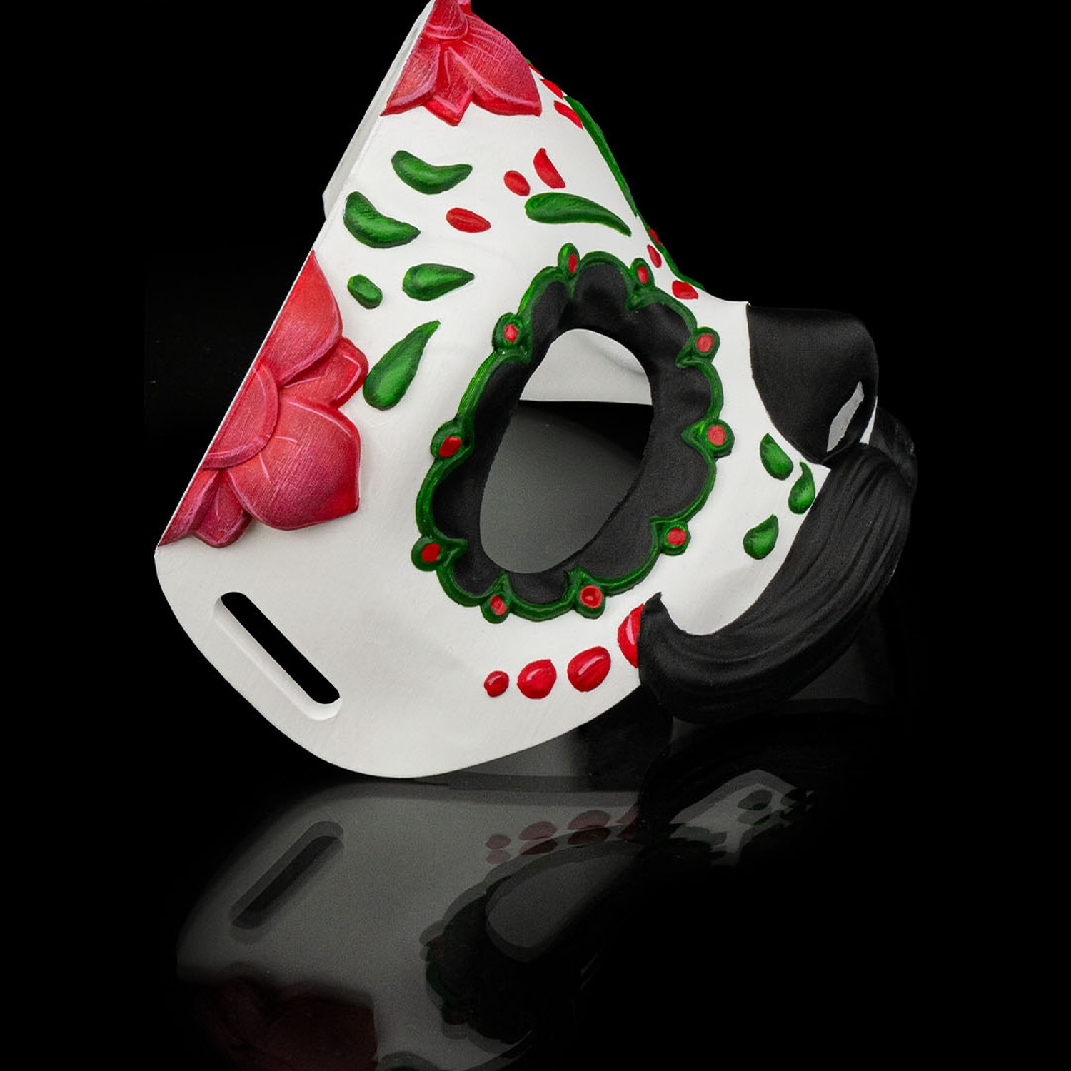 Mustache Calavera Mask