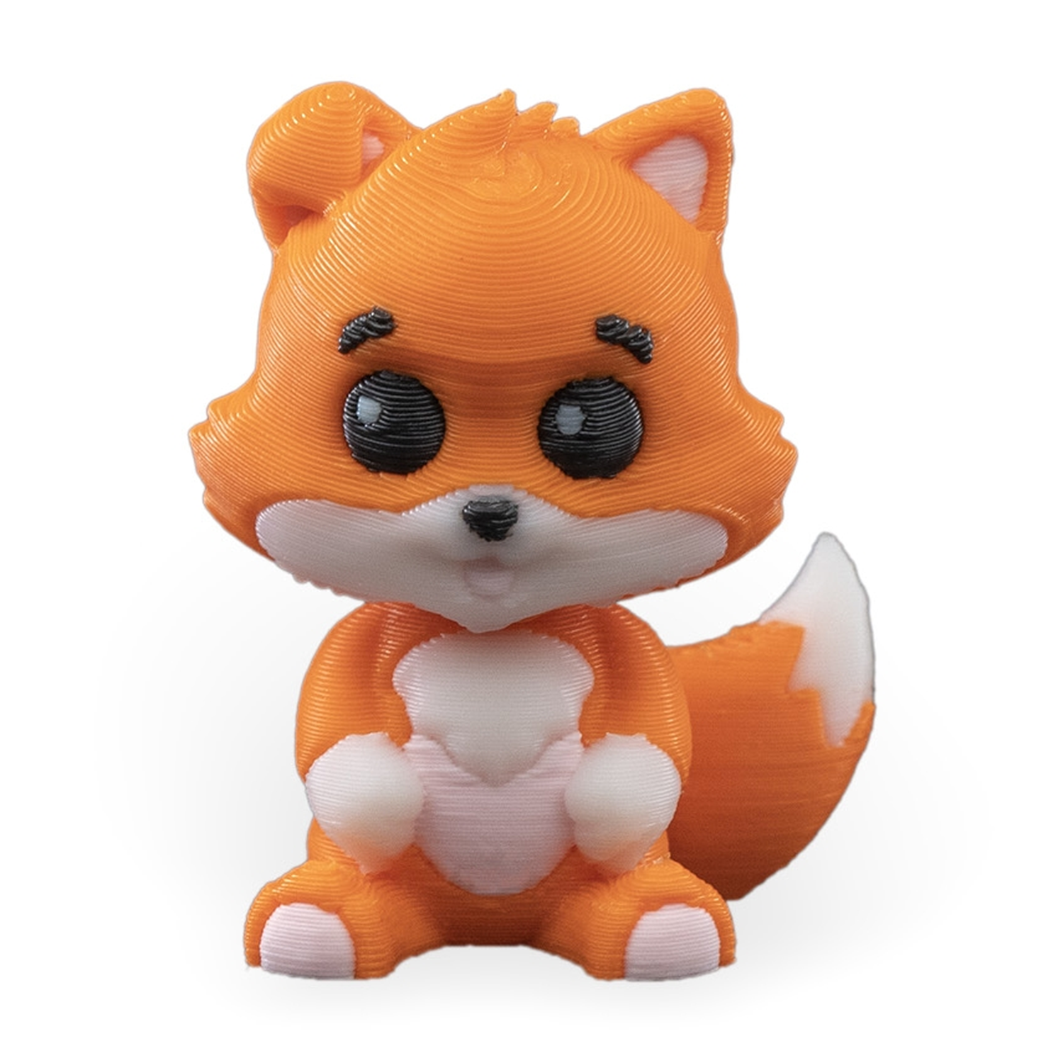 Fox in a Pumpkin Keychain Container