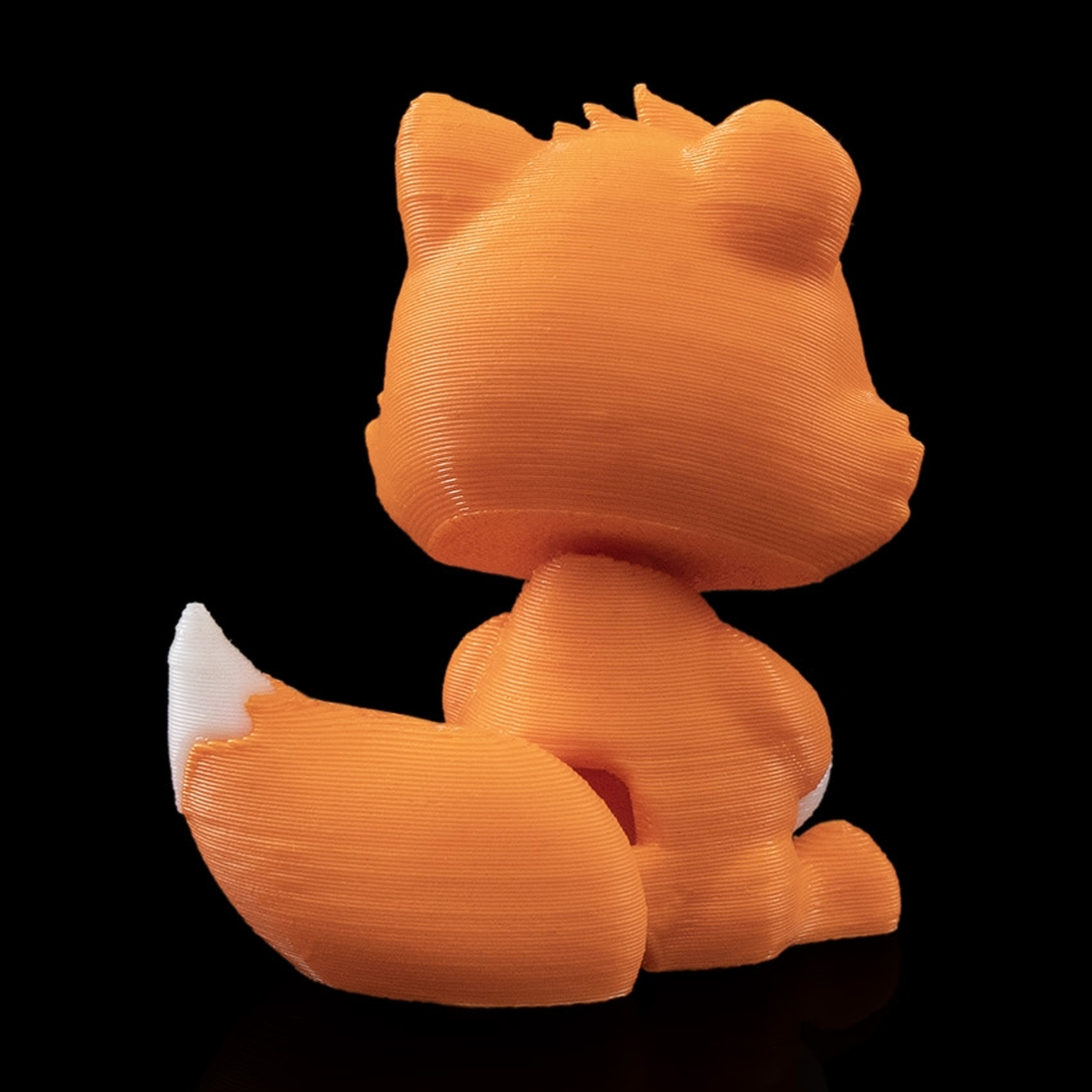 Fox in a Pumpkin Keychain Container
