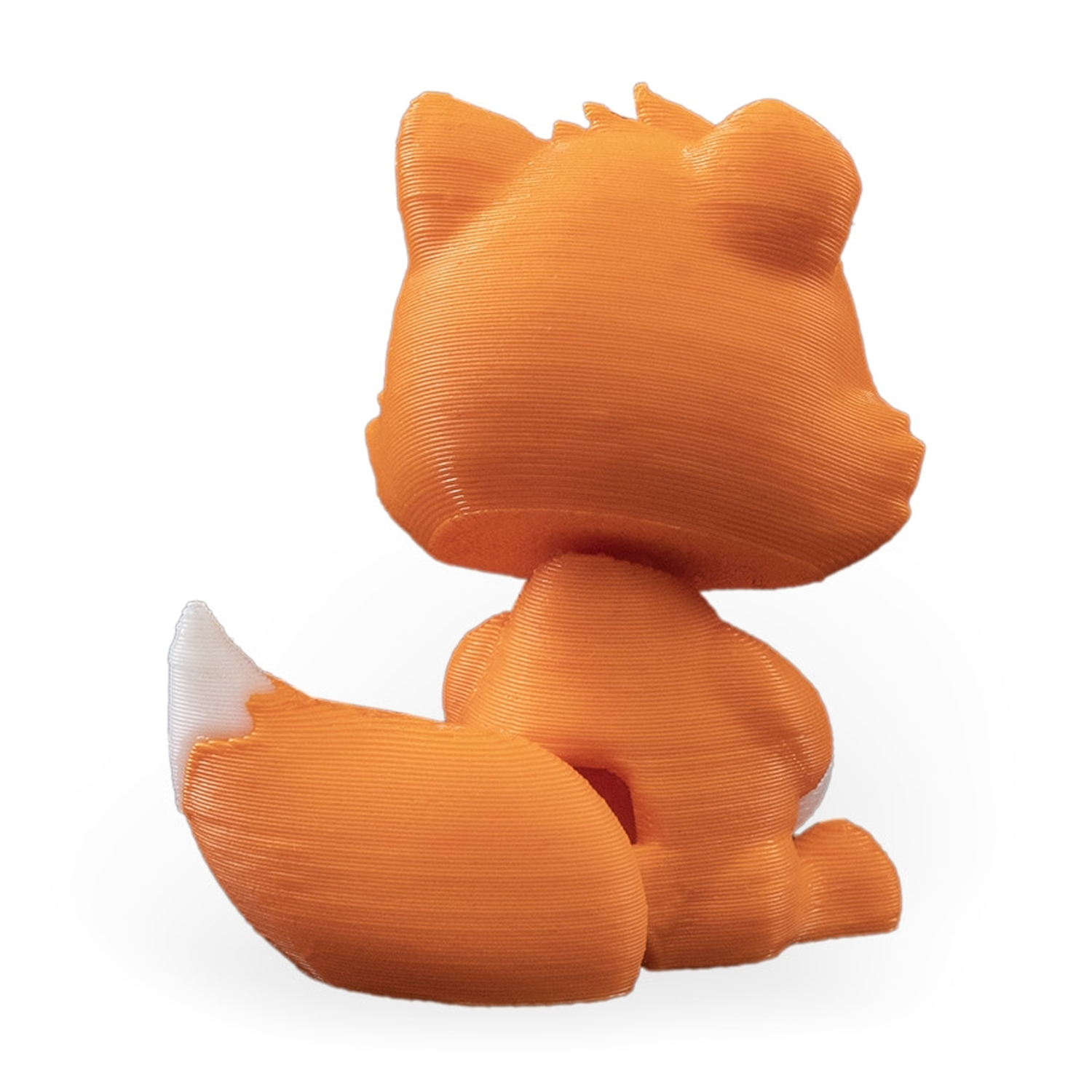 Fox in a Pumpkin Keychain Container