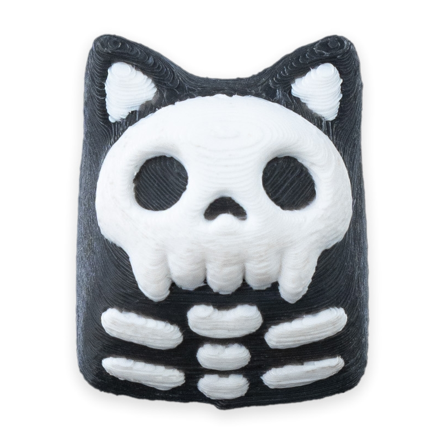 Skull Keycat Halloween Keycap