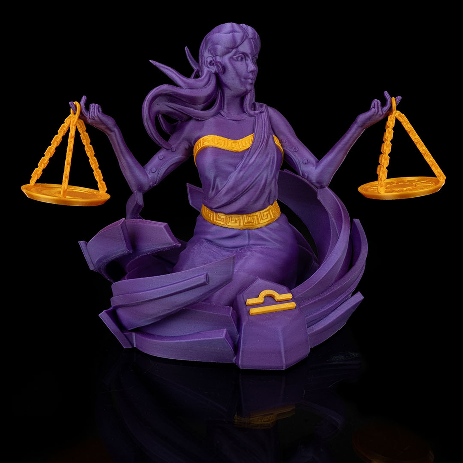 Escultura zodiacal de Libra