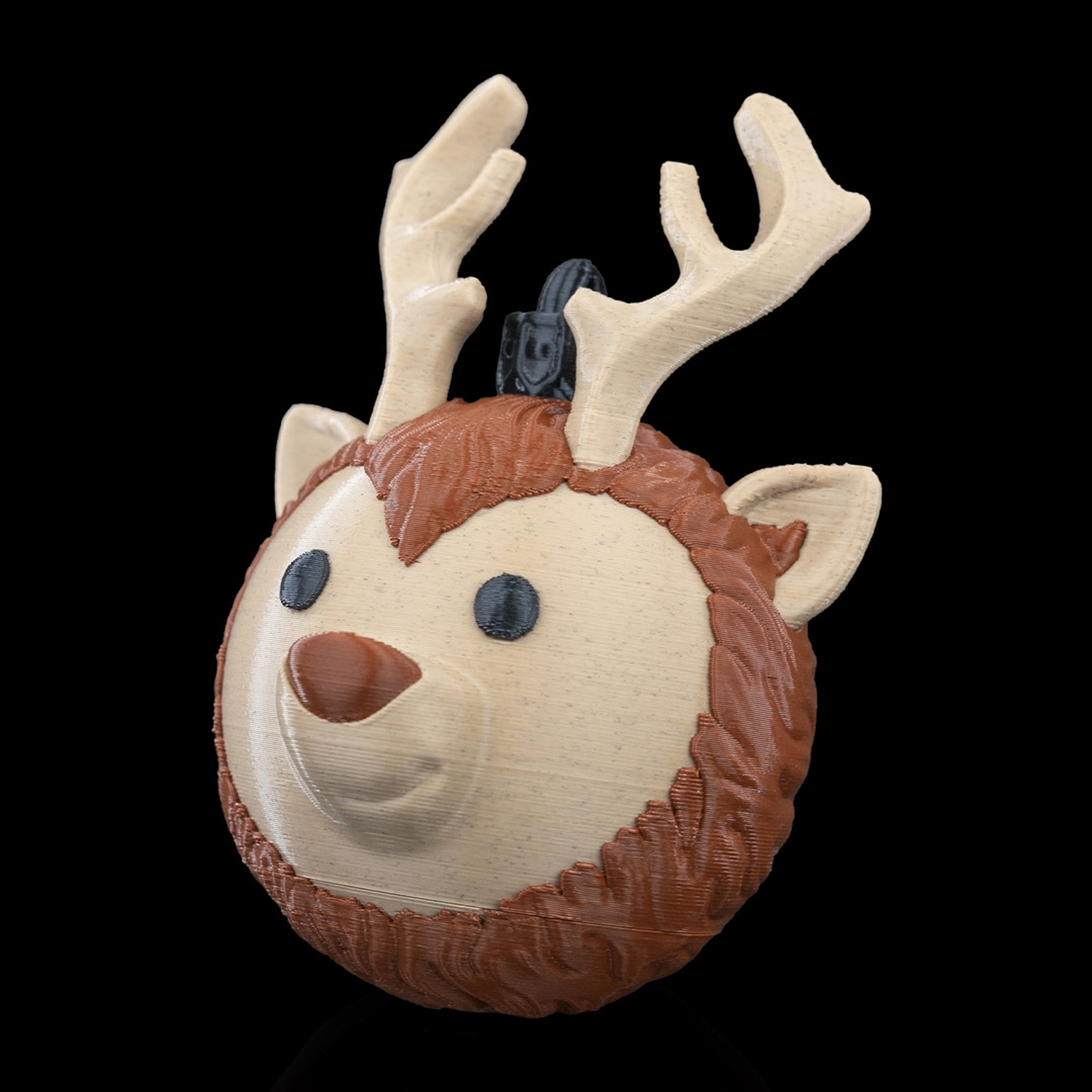 Reindeer Head Christmas Ornament