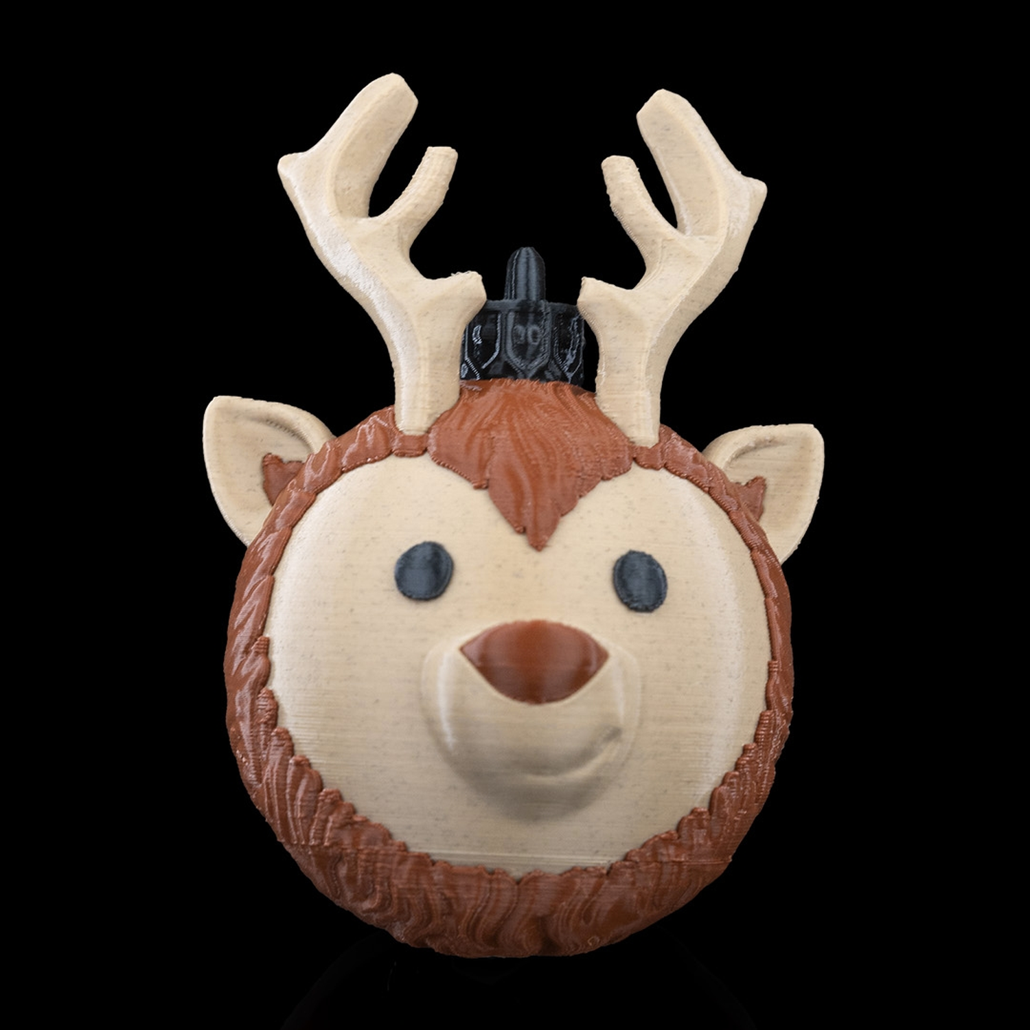Reindeer Head Christmas Ornament