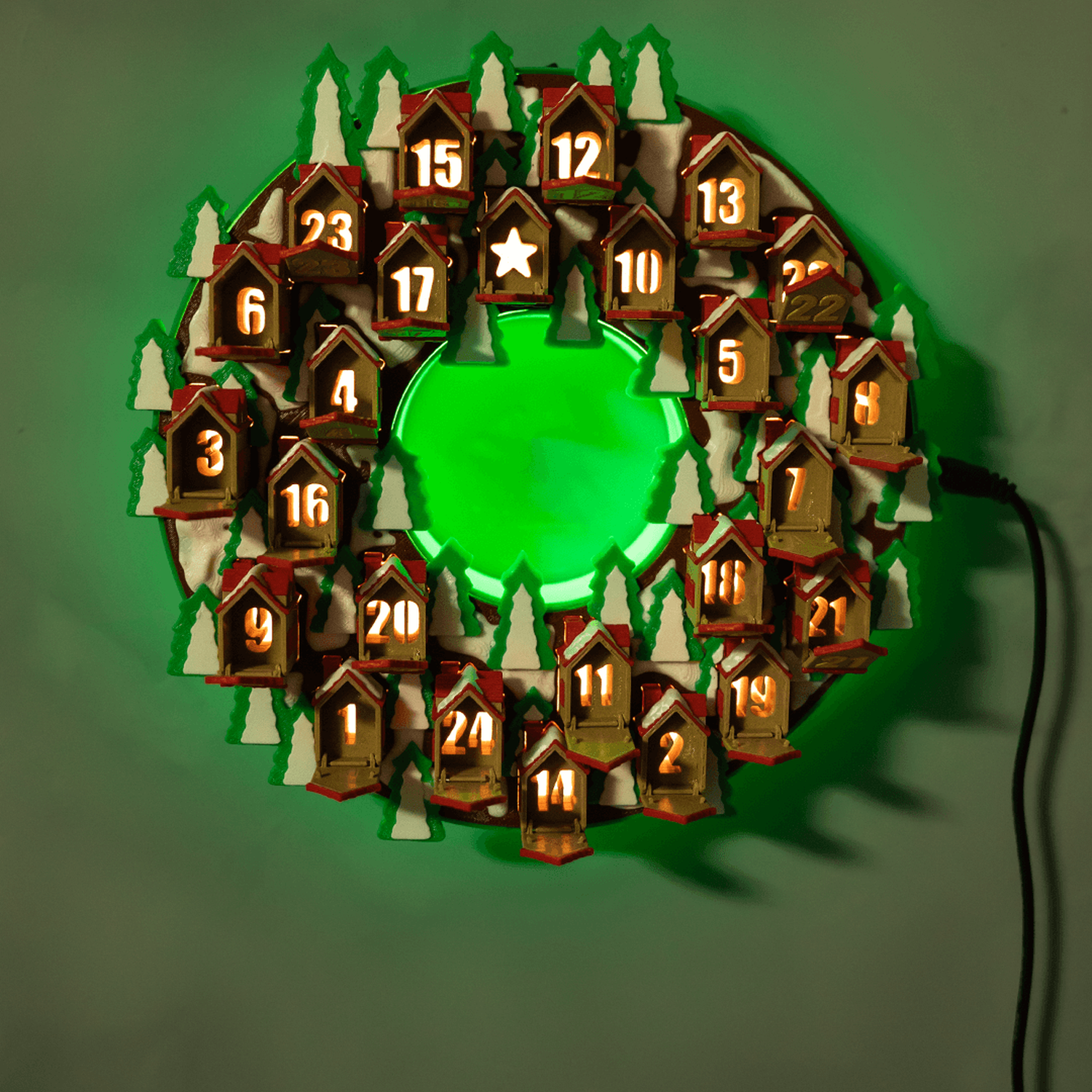 Twinkle Town Wreath Countdown