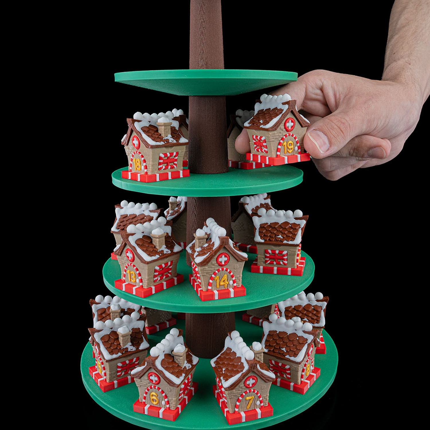 Tree Top Village Countdown Containers