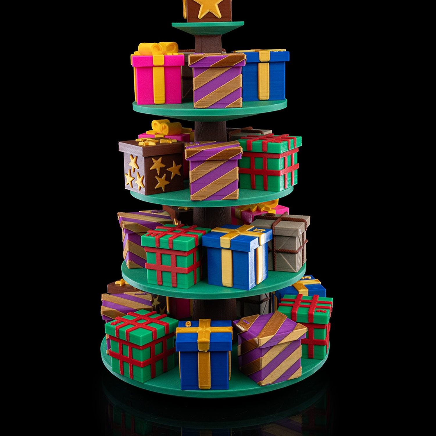 Tree Top Gifts Countdown Containers