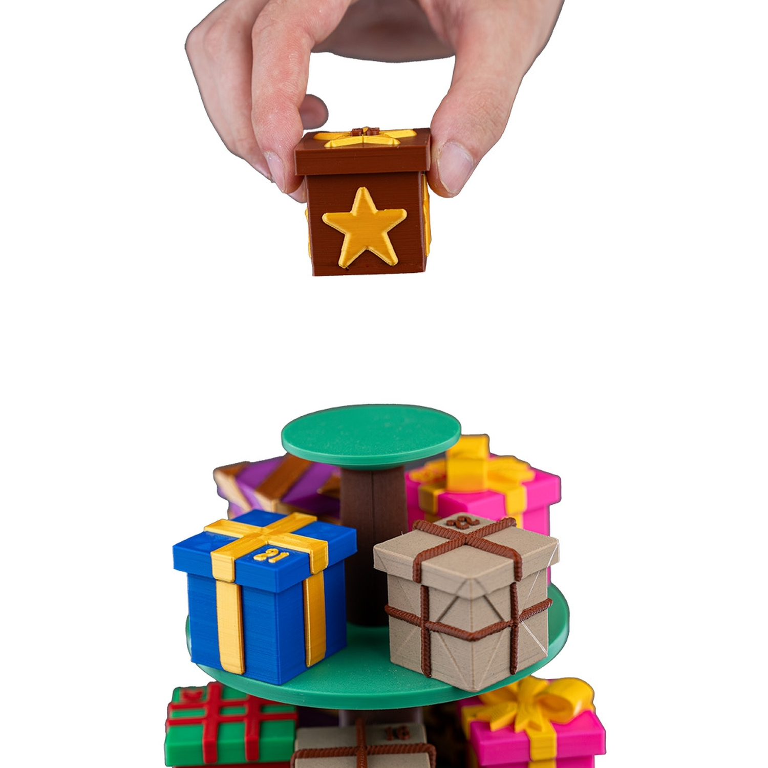 Tree Top Gifts Countdown Containers