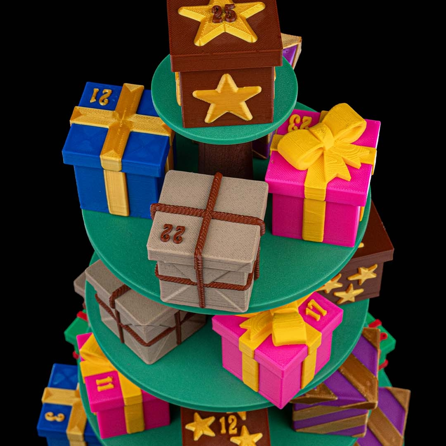 Tree Top Gifts Countdown Containers