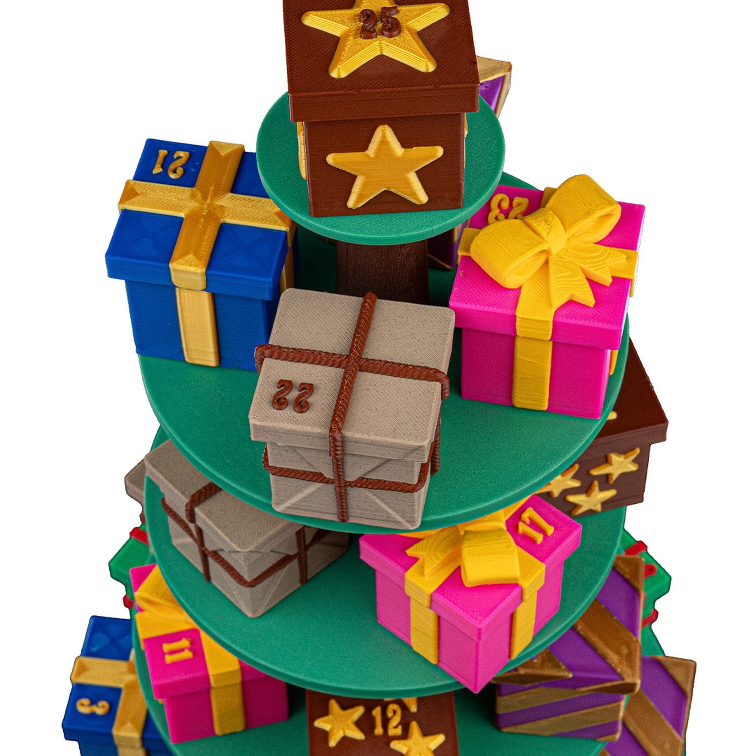 Tree Top Gifts Countdown Containers