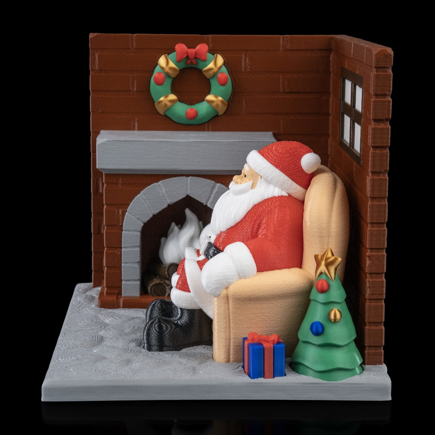 Santa's Living Room Table Lamp