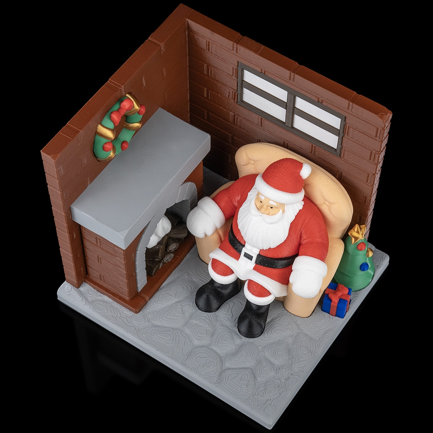 Santa's Living Room Table Lamp