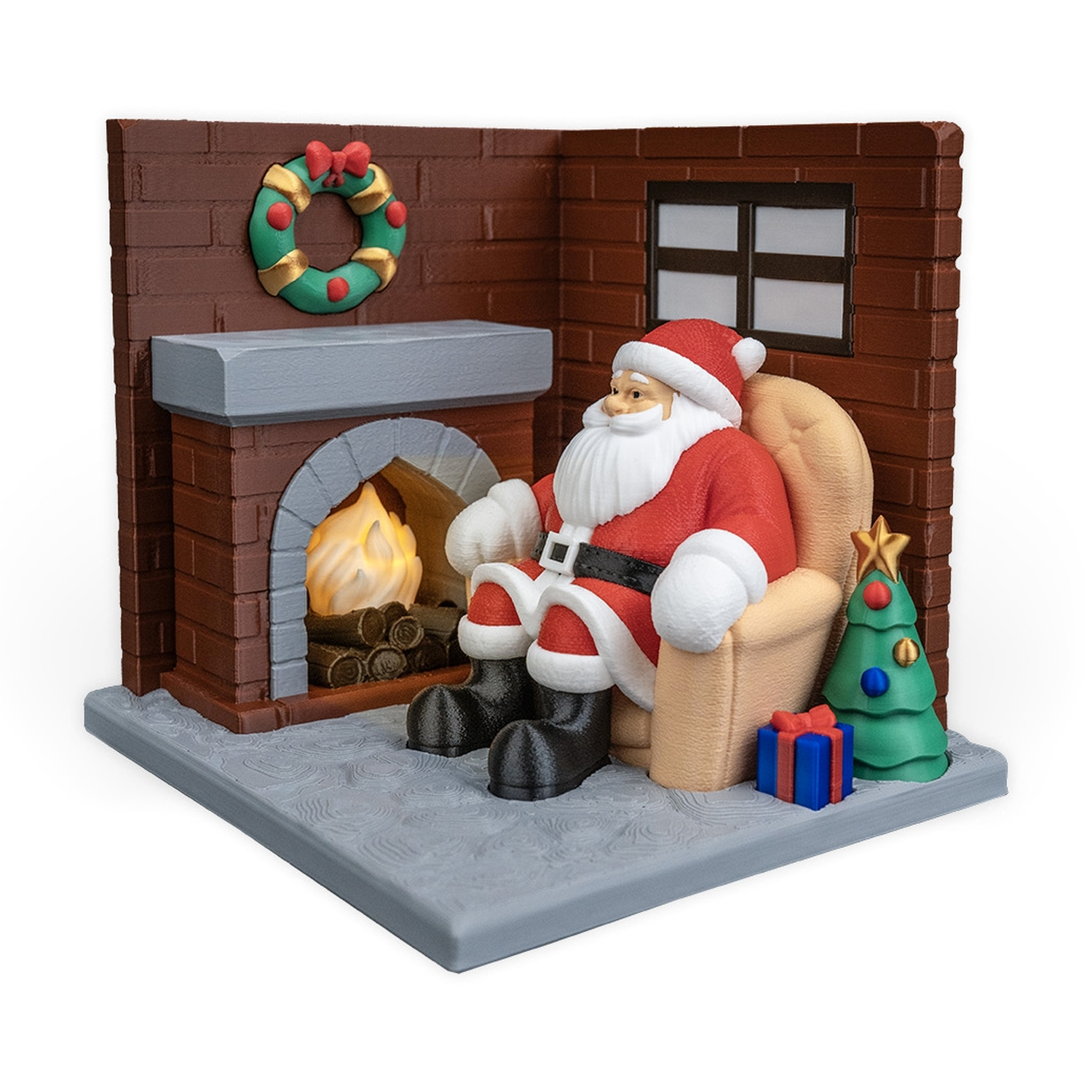 Santa's Living Room Table Lamp