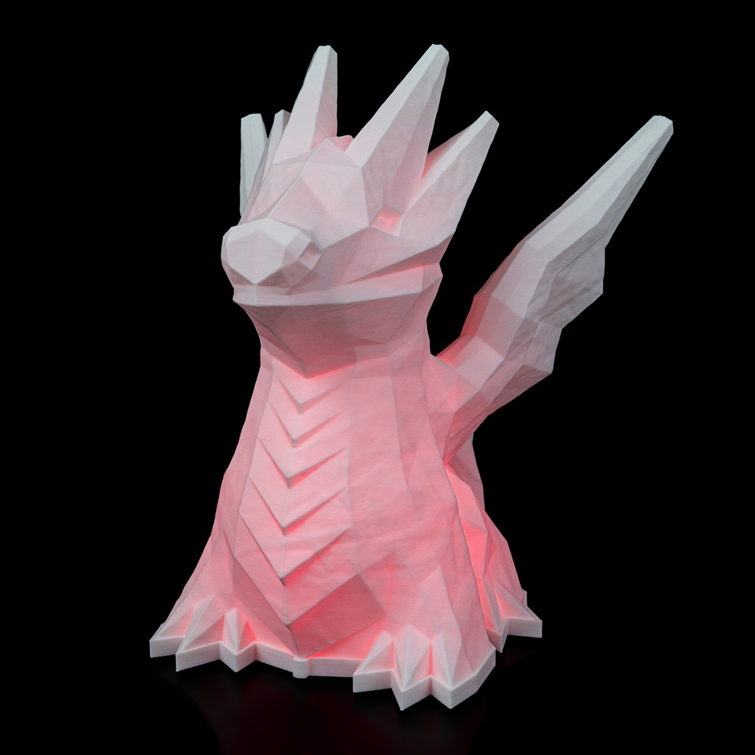 Low Poly Dragon Table Lamp