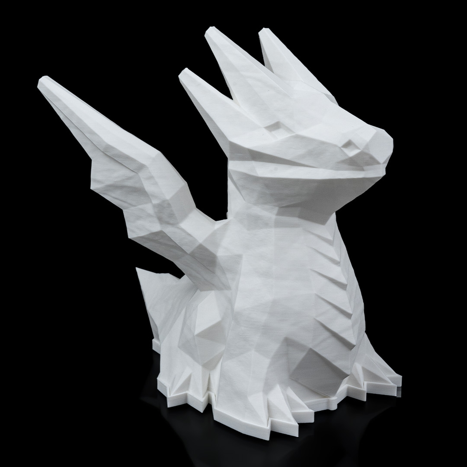 Low Poly Dragon Table Lamp