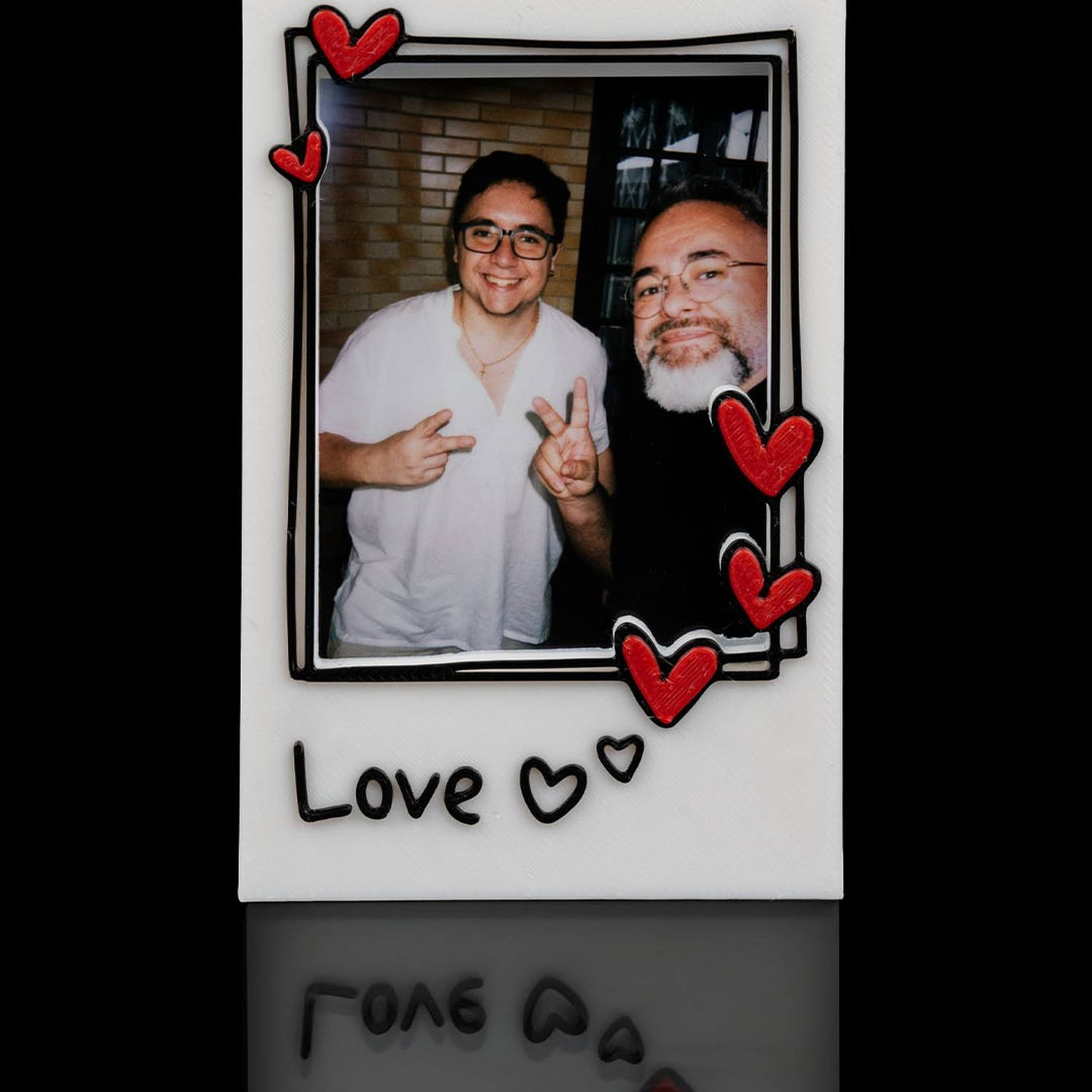 Marco de fotos con corazón