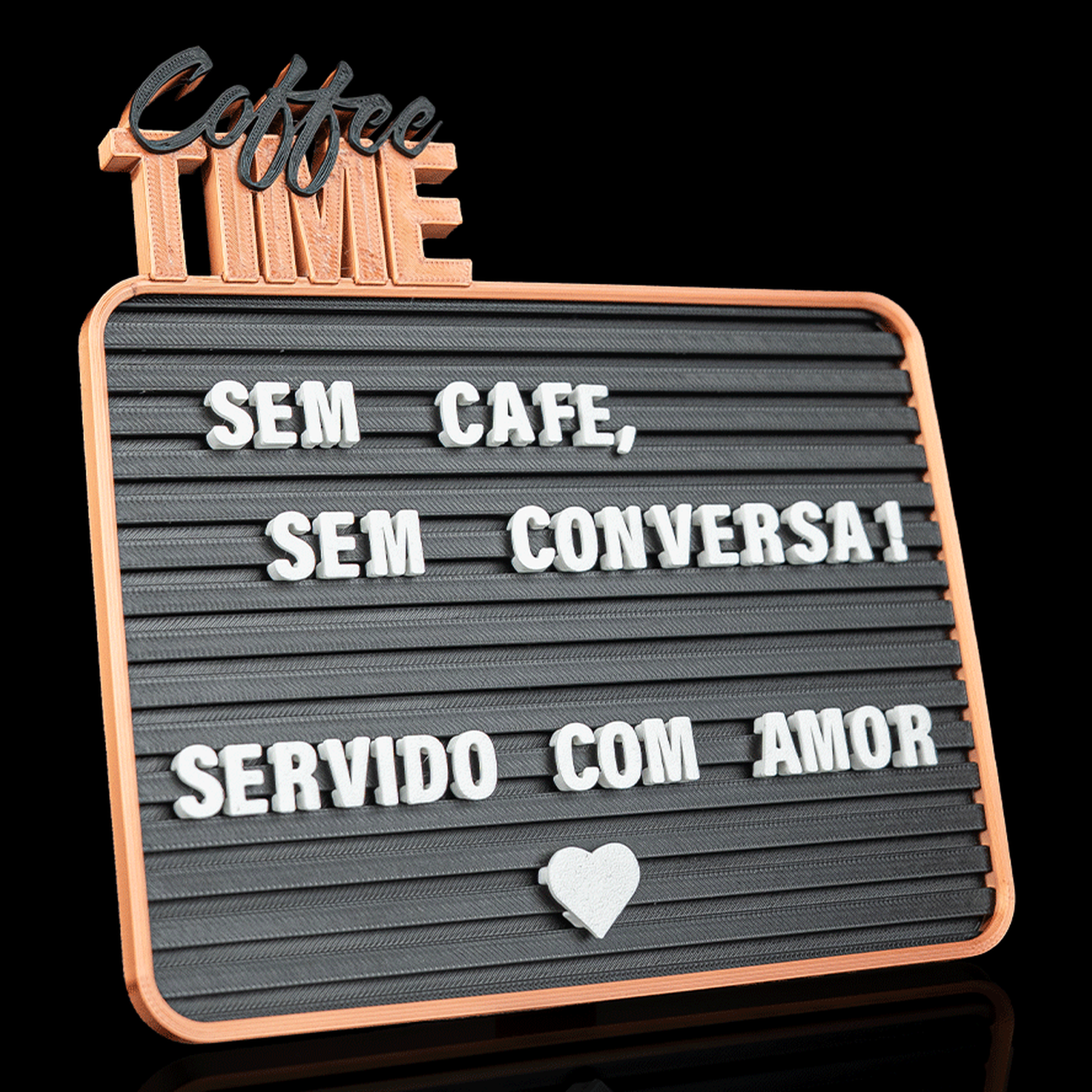 Tablero de mensajes Coffee Time - Letter Board