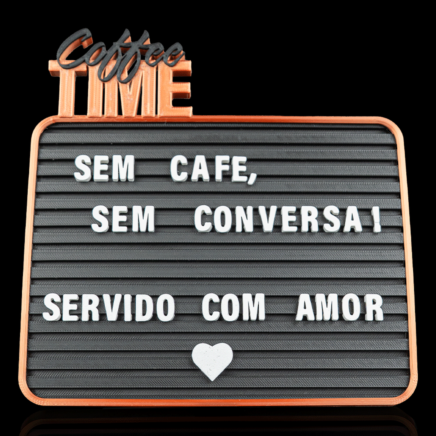 Tablero de mensajes Coffee Time - Letter Board